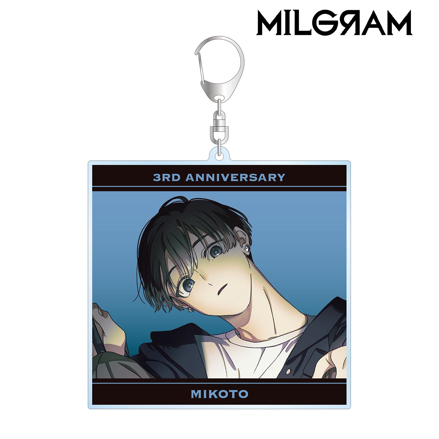 MILGRAM -ミルグラム- 描き下ろしイラスト ミコト 3rd Anniversary ver. BIGアクリルキーホルダー 画像 2 | AniSmile