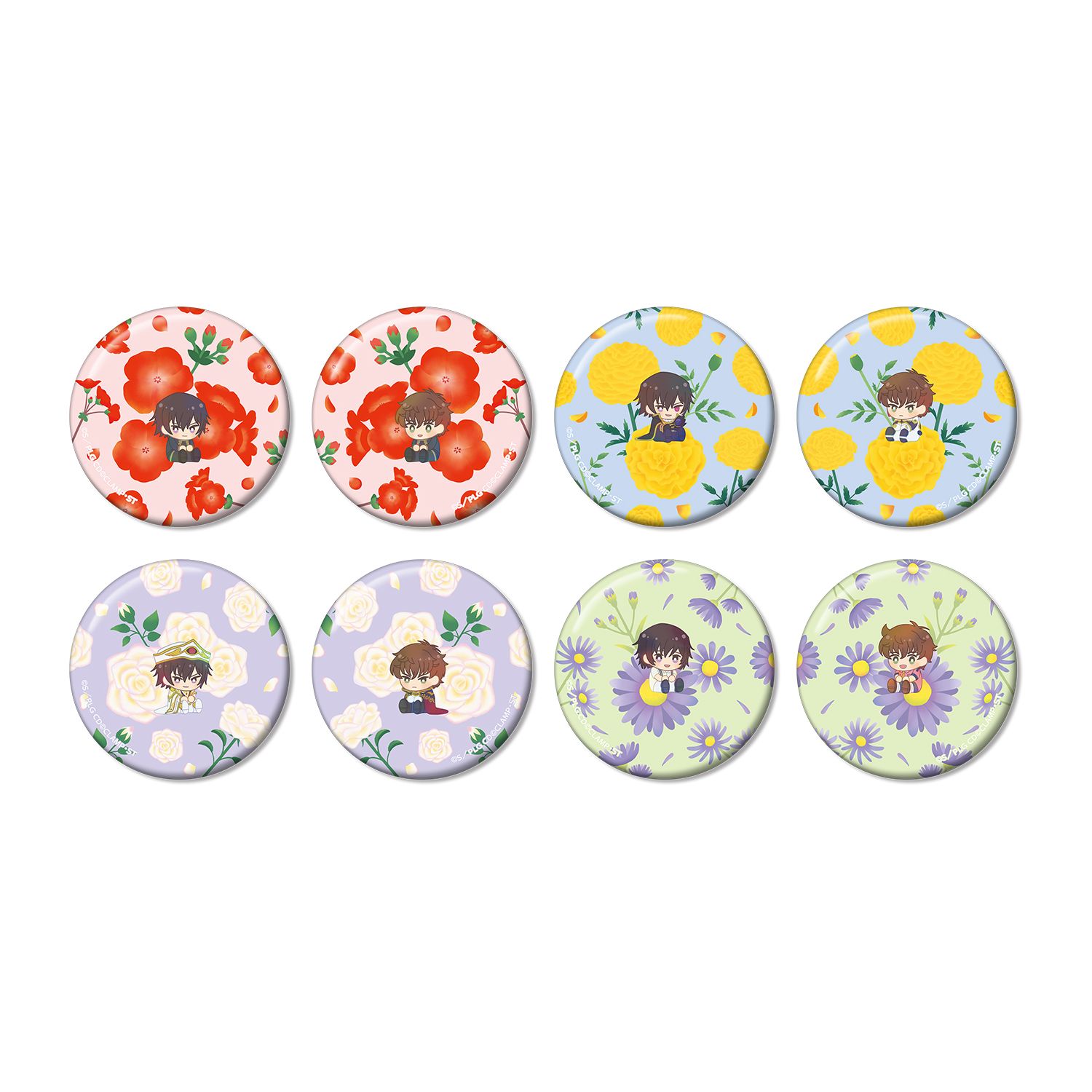コードギアス 反逆のルルーシュ トレーディング Botania 缶バッジ(単位/単品) - 公式商品画像 | AniSmile