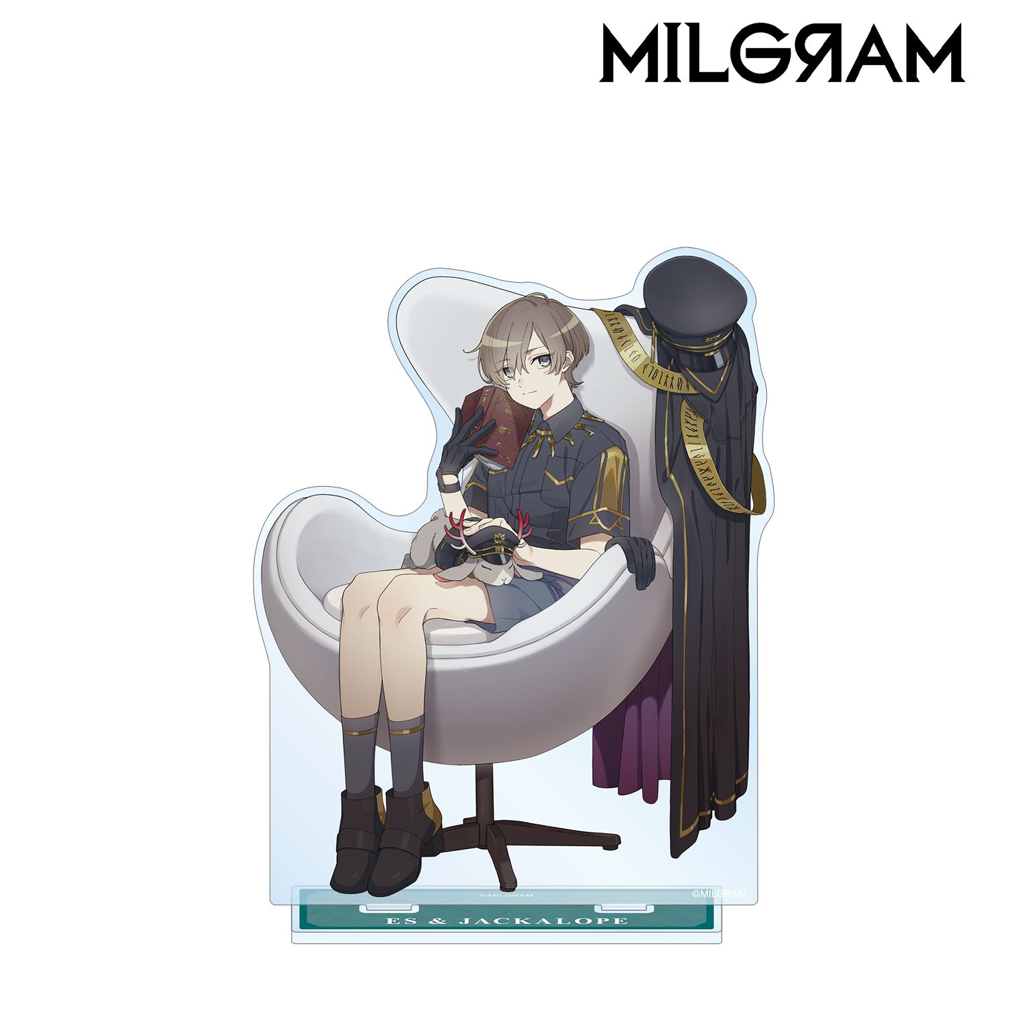 MILGRAM -ミルグラム- 描き下ろし エス&ジャッカロープ 休憩中ver. 特大アクリルスタンド 画像 2 | AniSmile