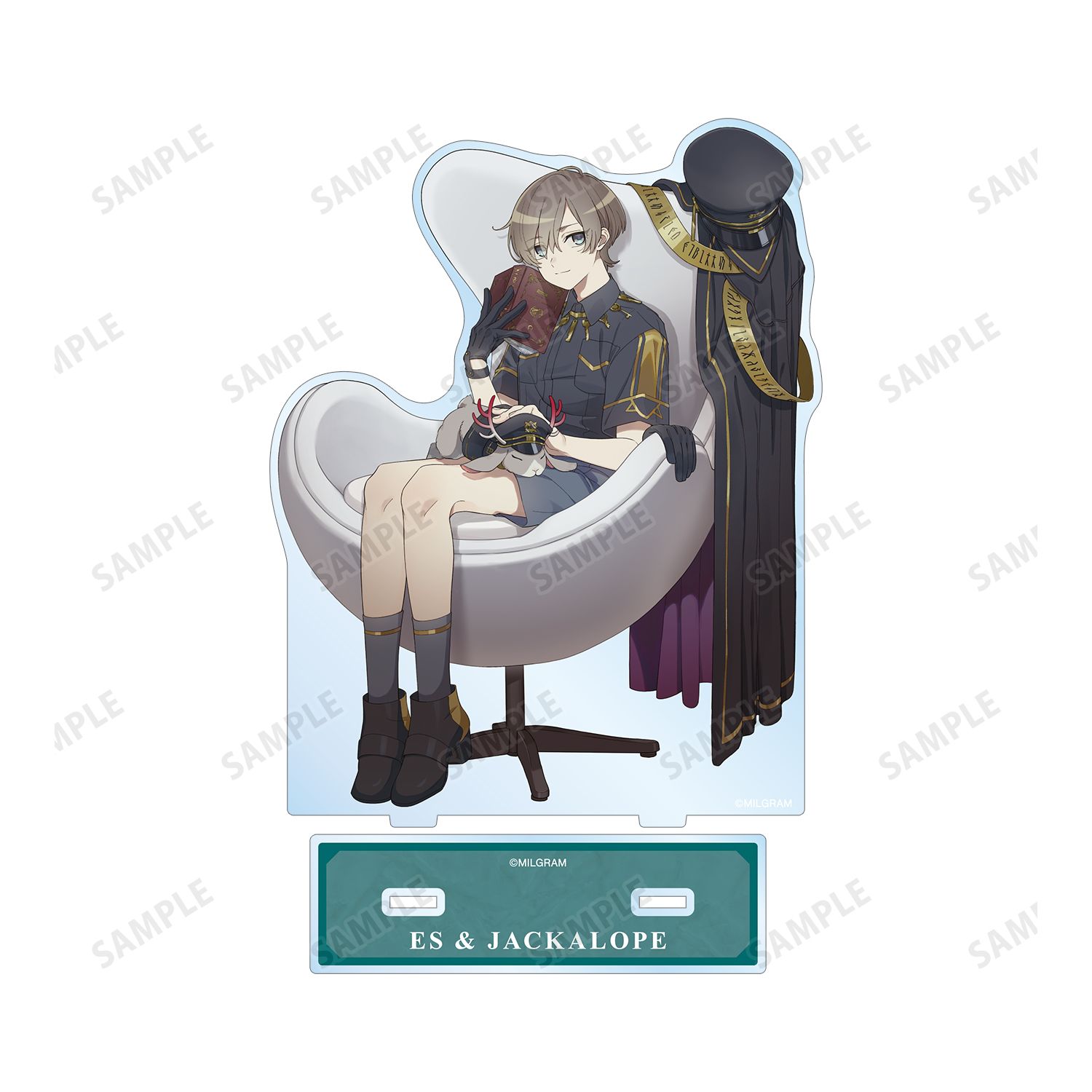 MILGRAM -ミルグラム- 描き下ろし エス&ジャッカロープ 休憩中ver. 特大アクリルスタンド 画像 3 | AniSmile