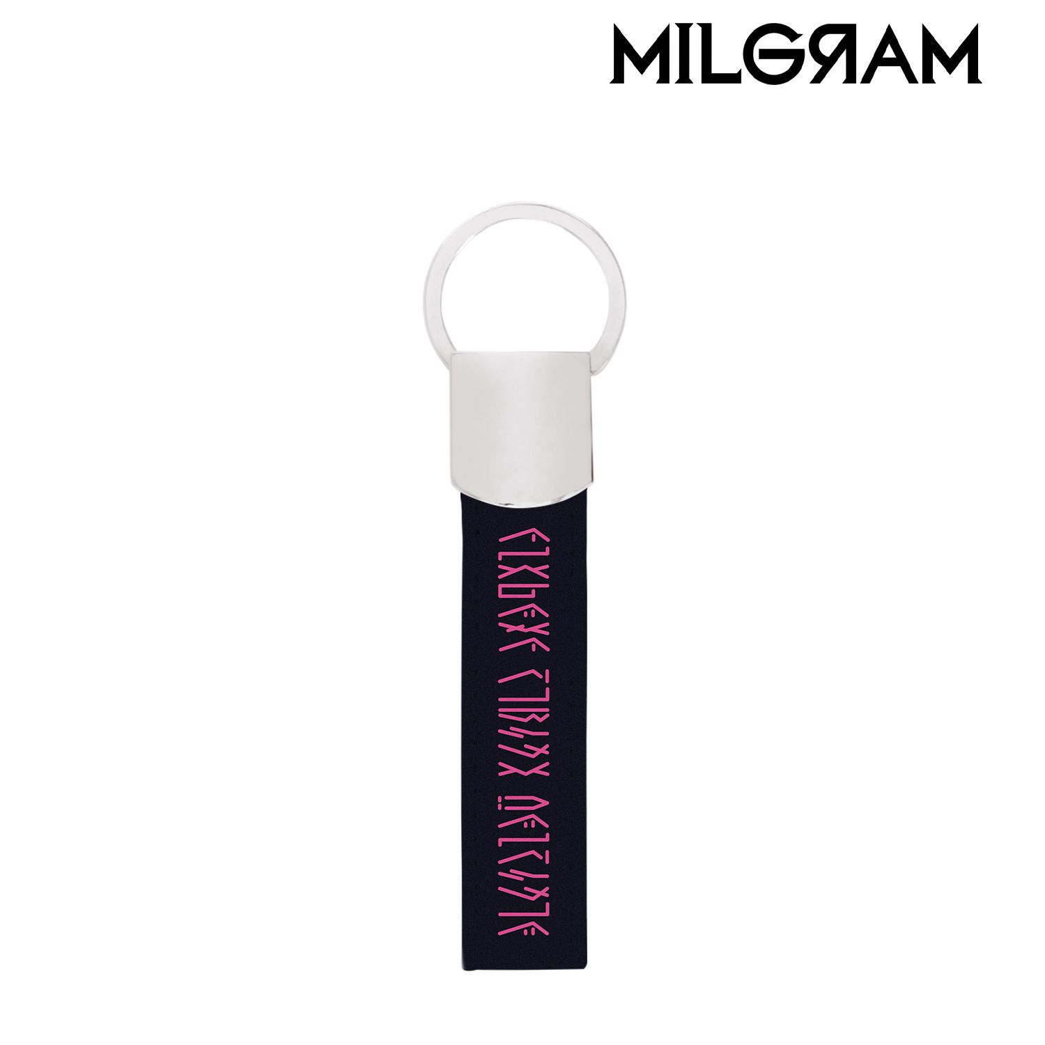 MILGRAM -ミルグラム- ユノ 囚人服ベルト風 キーリング付き合皮キーホルダー 画像 2 | AniSmile