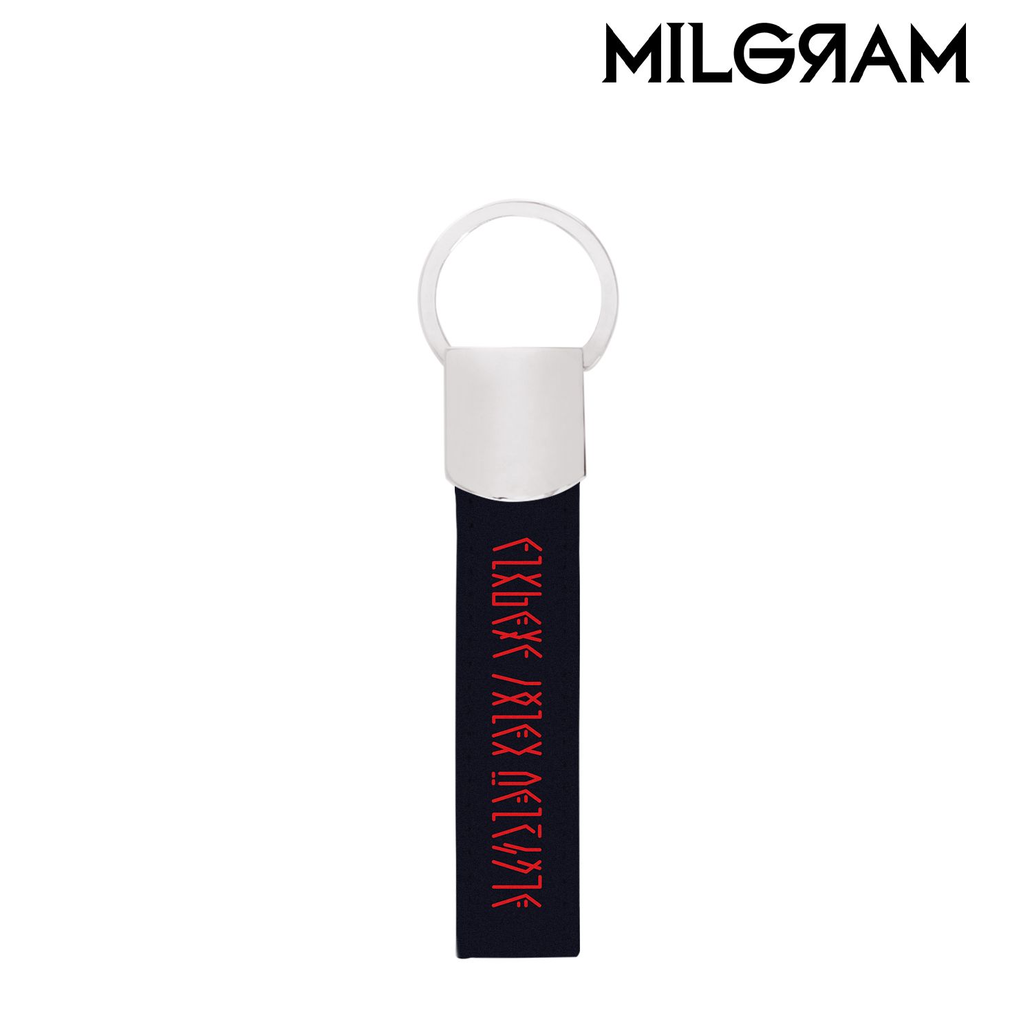 MILGRAM -ミルグラム- フータ 囚人服ベルト風 キーリング付き合皮キーホルダー 画像 2 | AniSmile