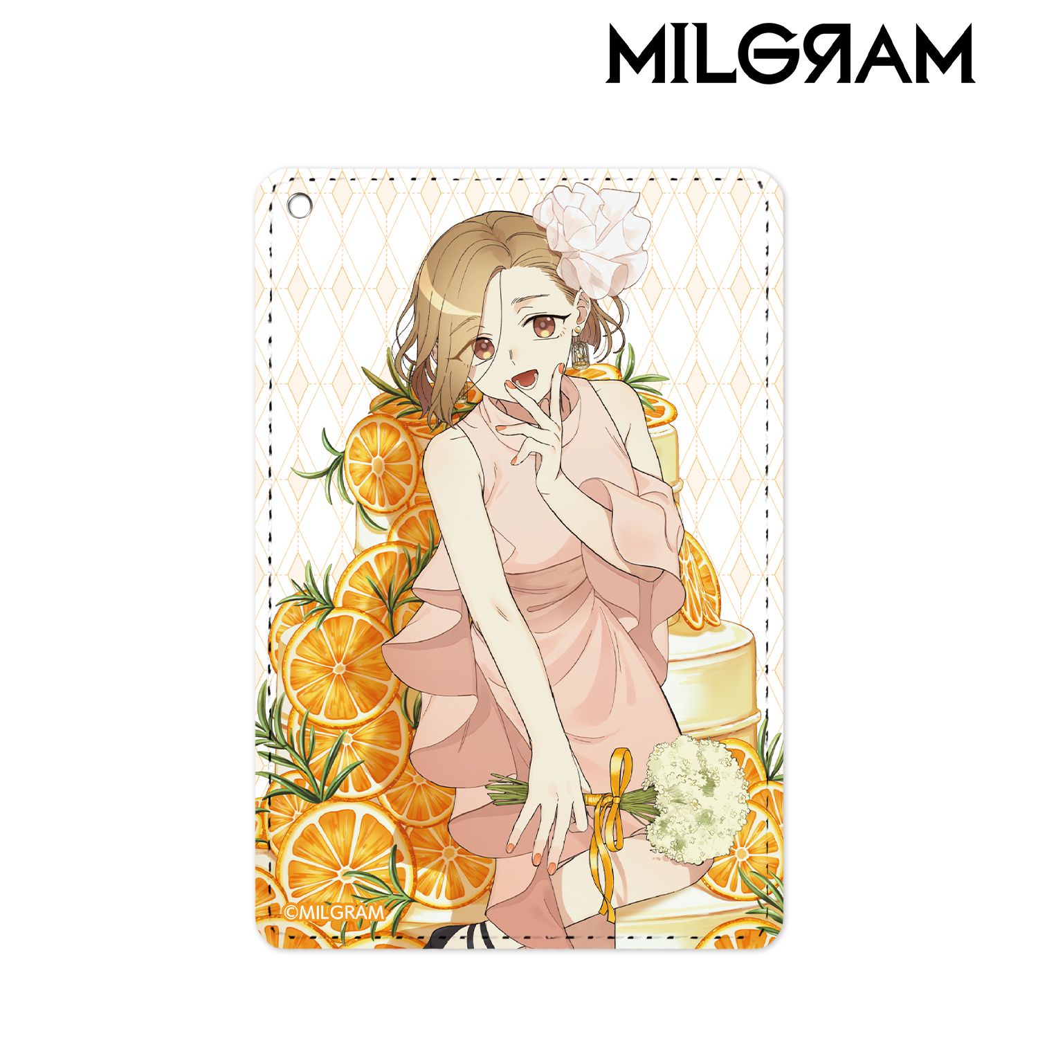 MILGRAM -ミルグラム- 描き下ろしイラスト マヒル バースデーver. 1ポケットパスケース 画像 3 | AniSmile