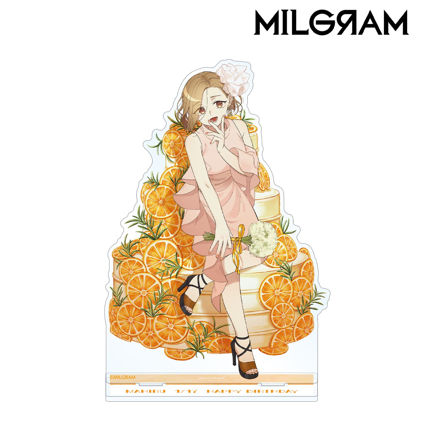 MILGRAM -ミルグラム- 描き下ろしイラスト マヒル バースデーver. BIGアクリルスタンド 画像 2 | AniSmile