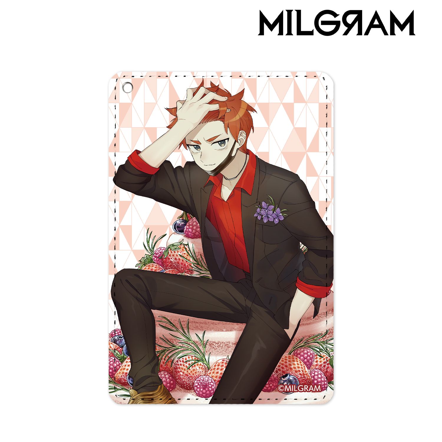 MILGRAM -ミルグラム- 描き下ろしイラスト フータ バースデーver. 1ポケットパスケース 画像 2 | AniSmile