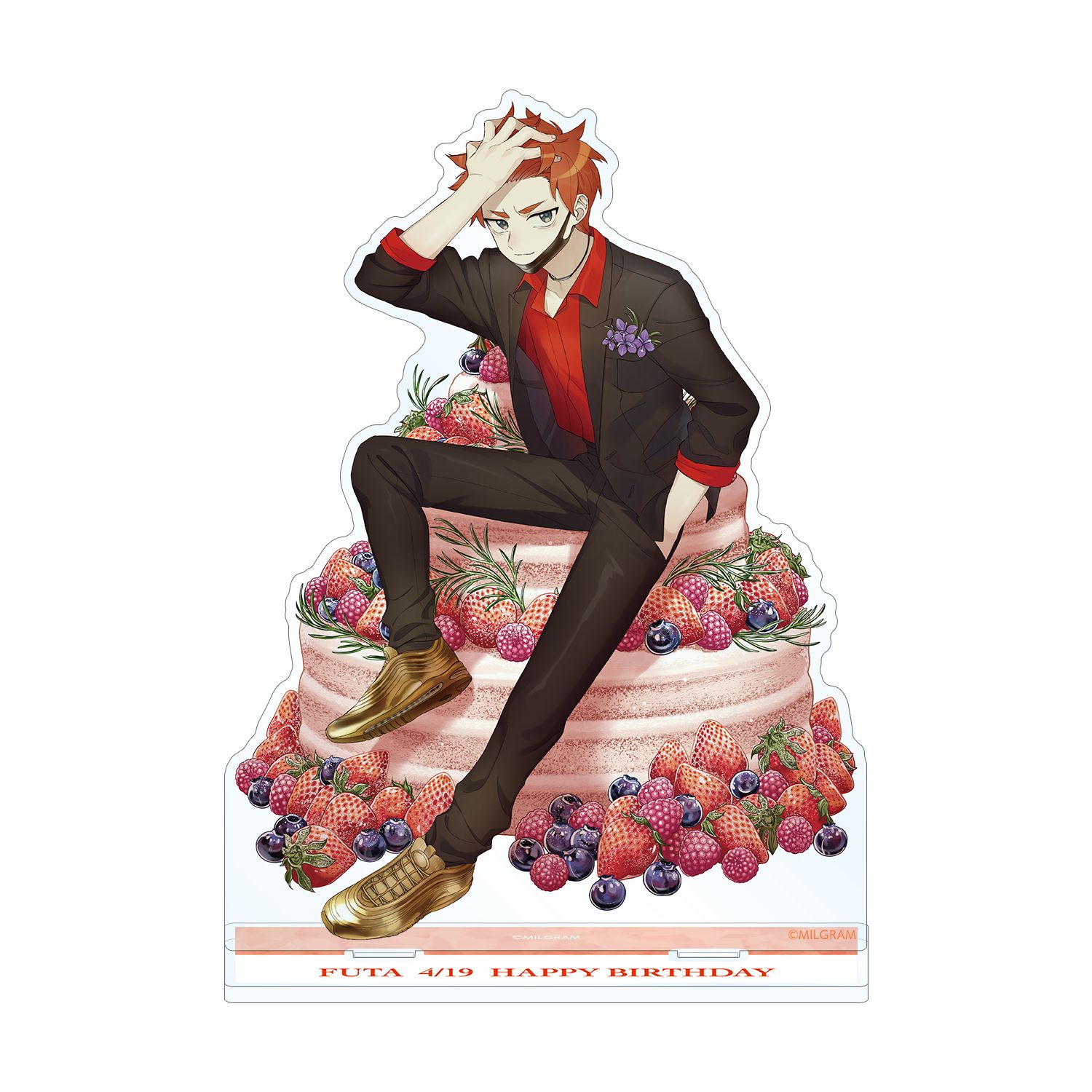 MILGRAM -ミルグラム- 描き下ろしイラスト フータ バースデーver. BIGアクリルスタンド - 公式商品画像 | AniSmile