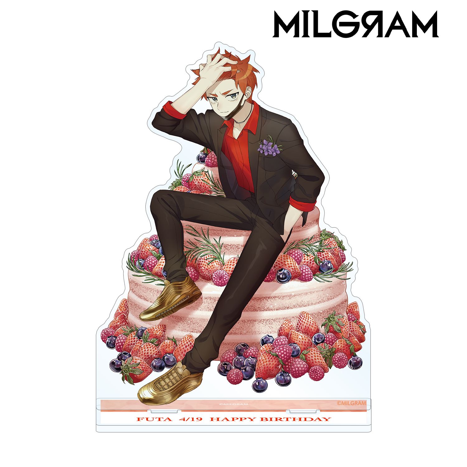 MILGRAM -ミルグラム- 描き下ろしイラスト フータ バースデーver. BIGアクリルスタンド 画像 2 | AniSmile