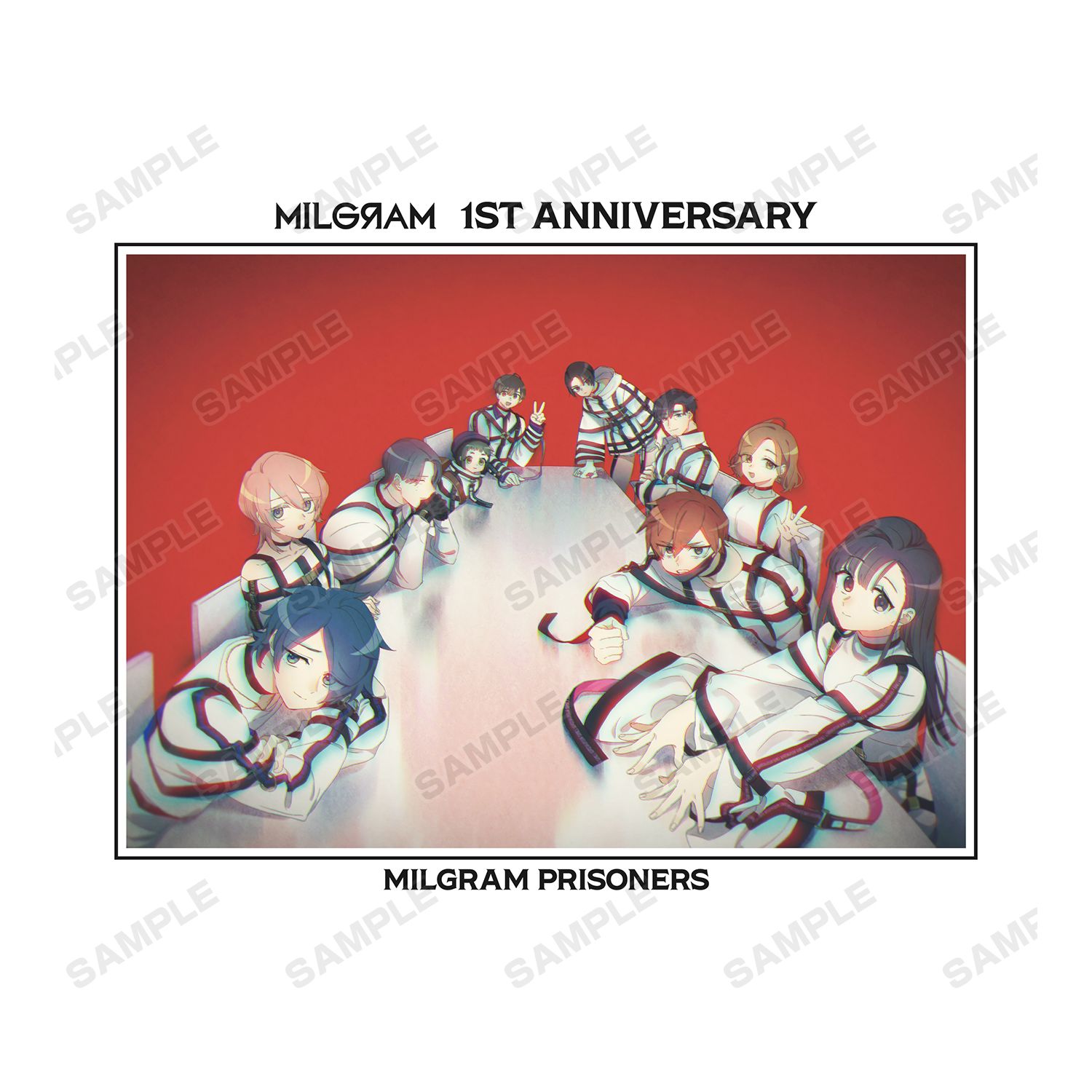 MILGRAM -ミルグラム- 1st Anniversaryイラスト Tシャツメンズ(サイズ/XL) 画像 3 | AniSmile