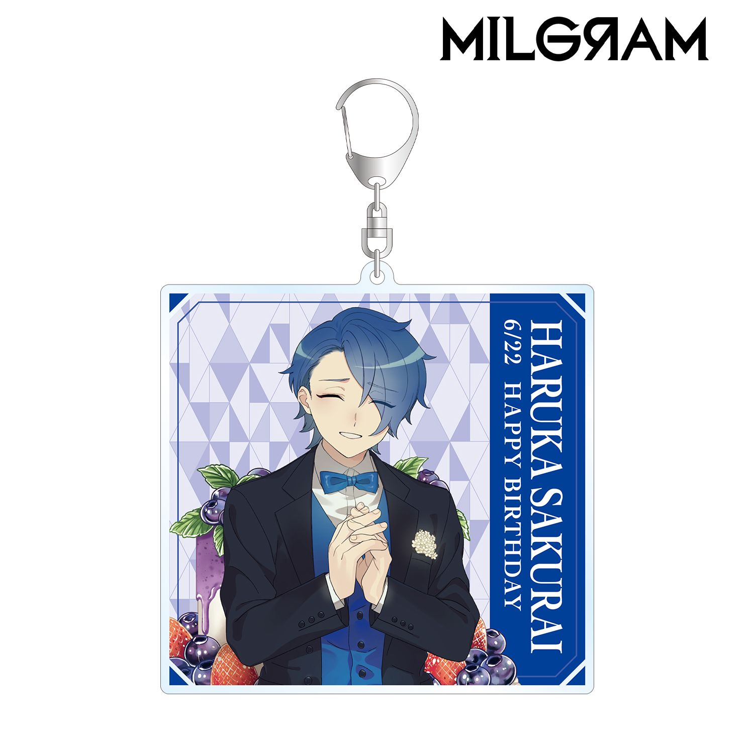 MILGRAM -ミルグラム- 描き下ろしイラスト ハルカ バースデーver. BIGアクリルキーホルダー 画像 2 | AniSmile