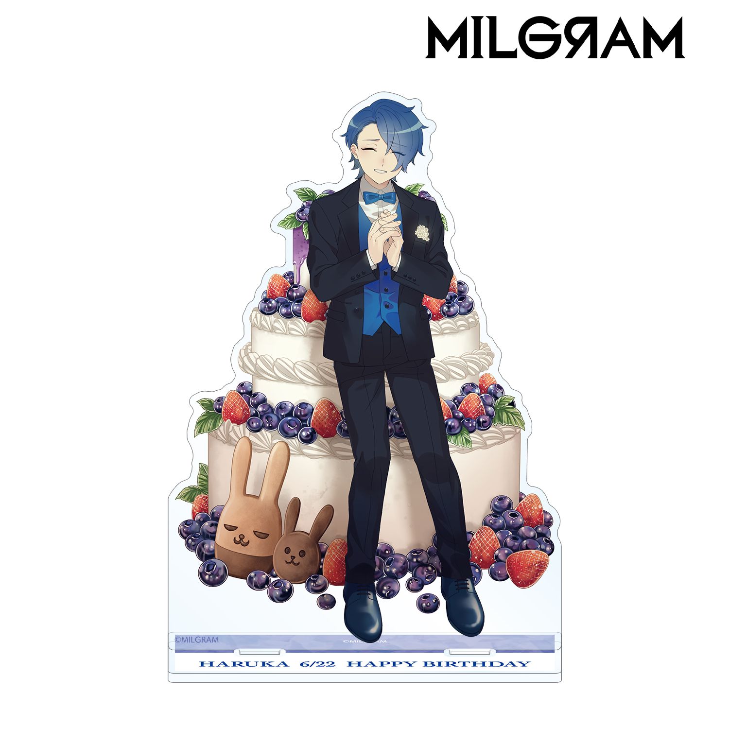 MILGRAM -ミルグラム- 描き下ろしイラスト ハルカ バースデーver. BIGアクリルスタンド 画像 2 | AniSmile