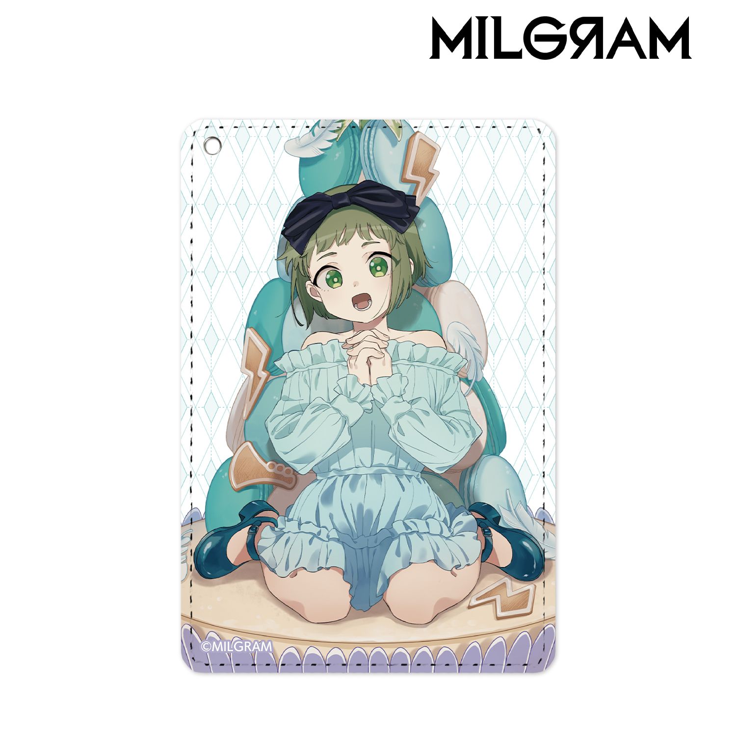 MILGRAM -ミルグラム- 描き下ろしイラスト アマネ バースデーver. 1ポケットパスケース 画像 3 | AniSmile