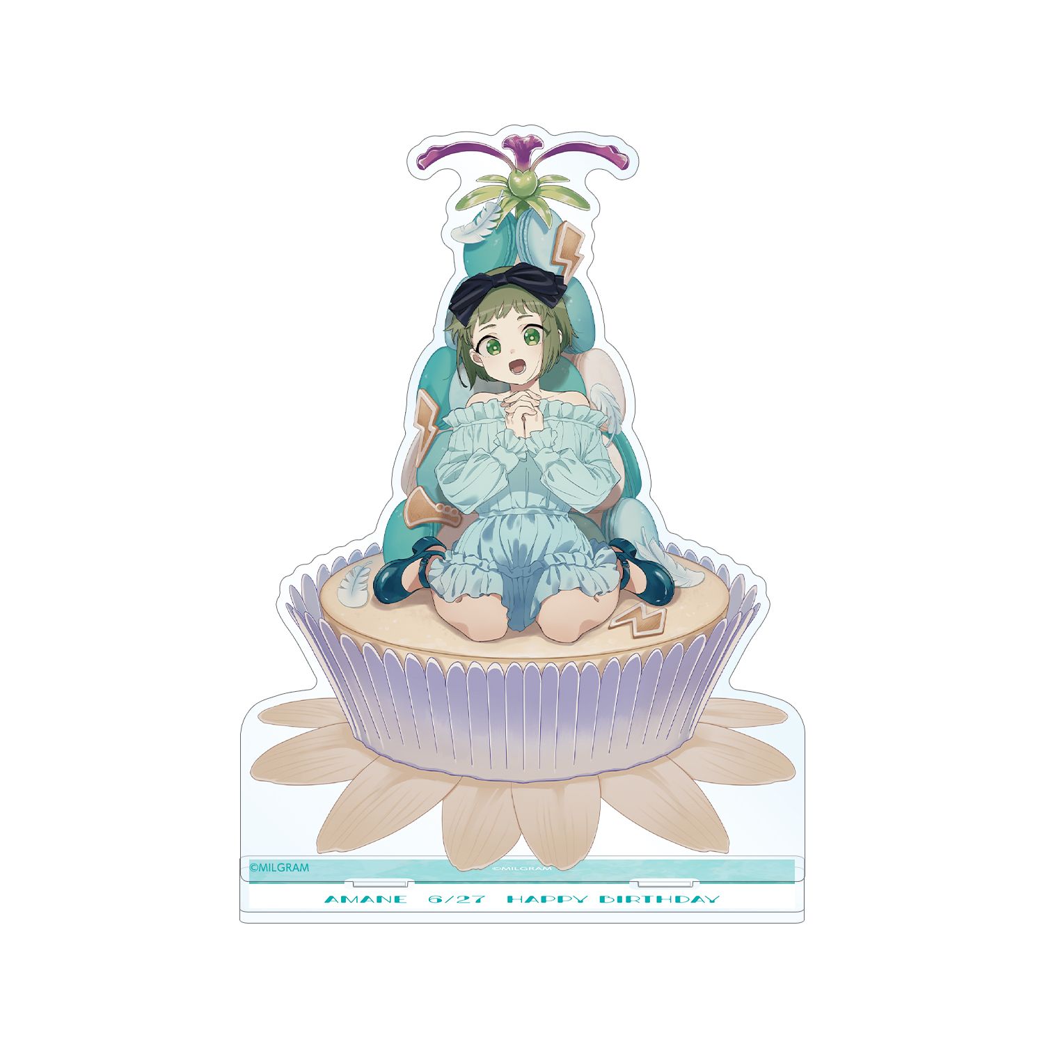MILGRAM -ミルグラム- 描き下ろしイラスト アマネ バースデーver. BIGアクリルスタンド - 公式商品画像 | AniSmile