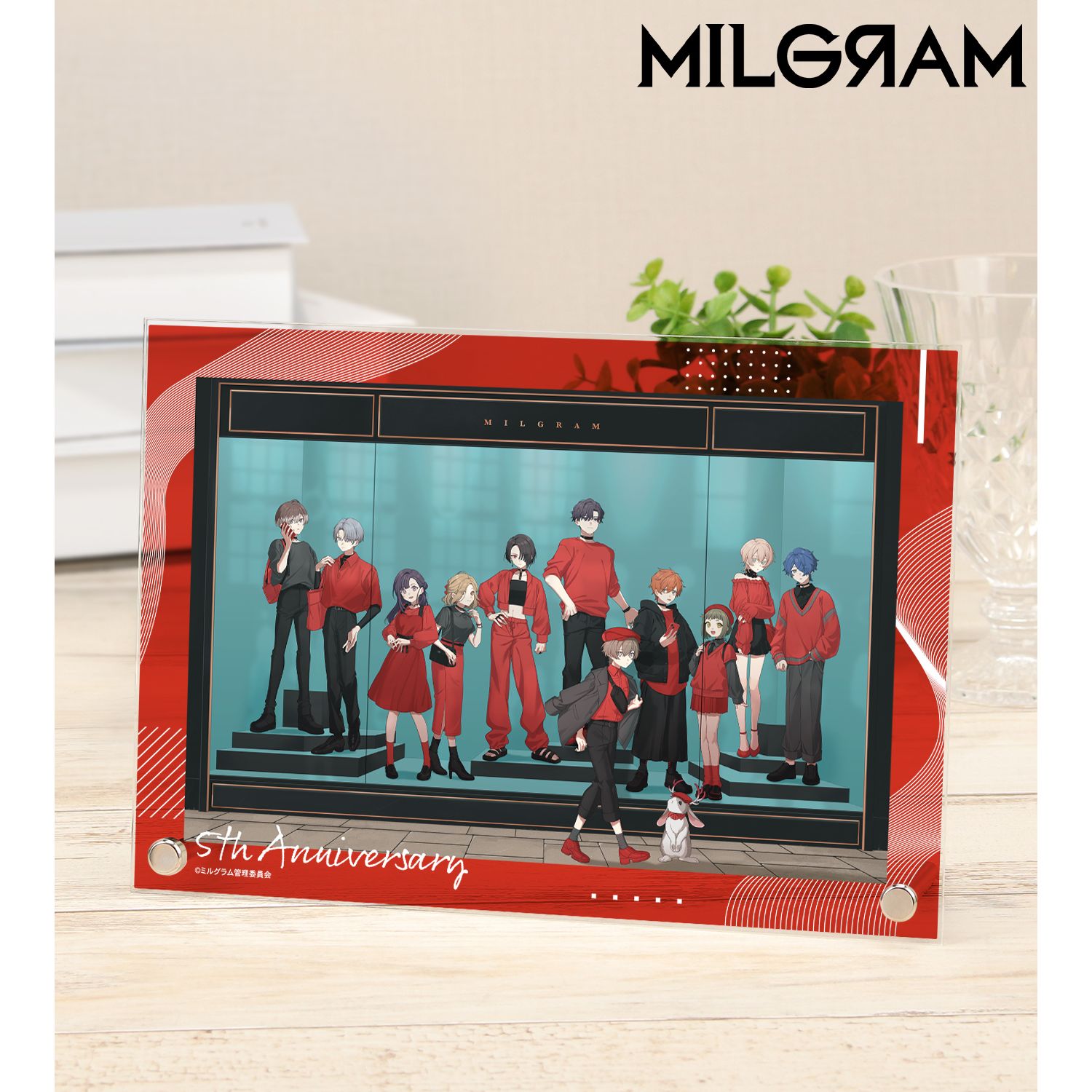 MILGRAM -ミルグラム- 描き下ろし 5th Anniversary ver. A5アクリルパネル 画像 2 | AniSmile