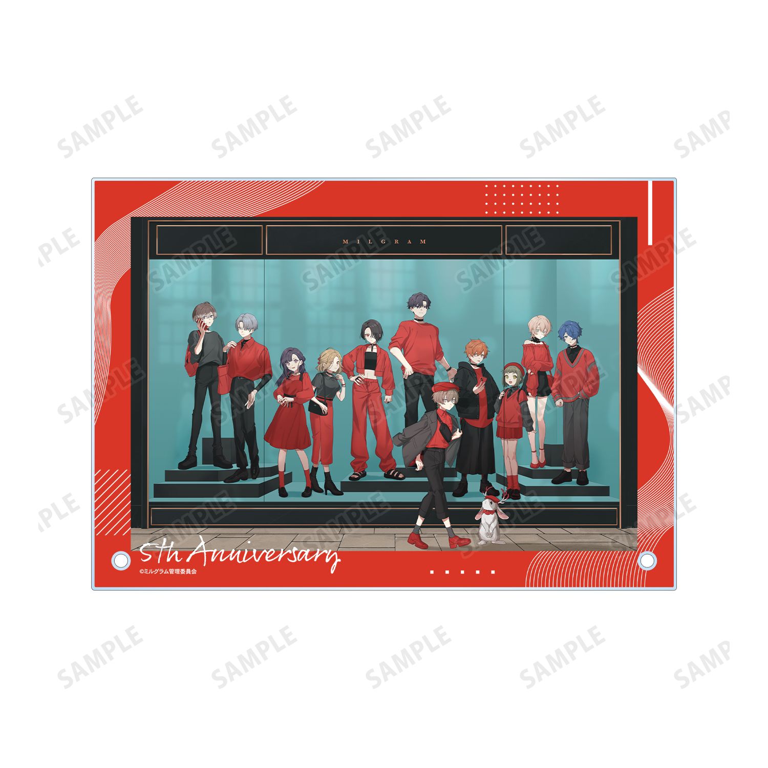 MILGRAM -ミルグラム- 描き下ろし 5th Anniversary ver. A5アクリルパネル 画像 5 | AniSmile