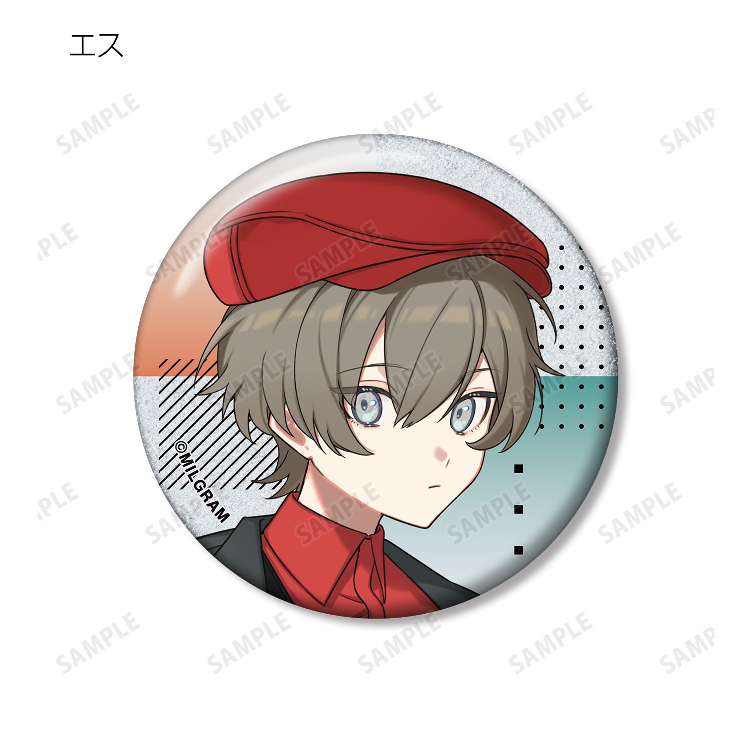 MILGRAM -ミルグラム- 描き下ろし 5th Anniversary ver. トレーディンググリッター缶バッジ(単位/単品) 画像 2 | AniSmile