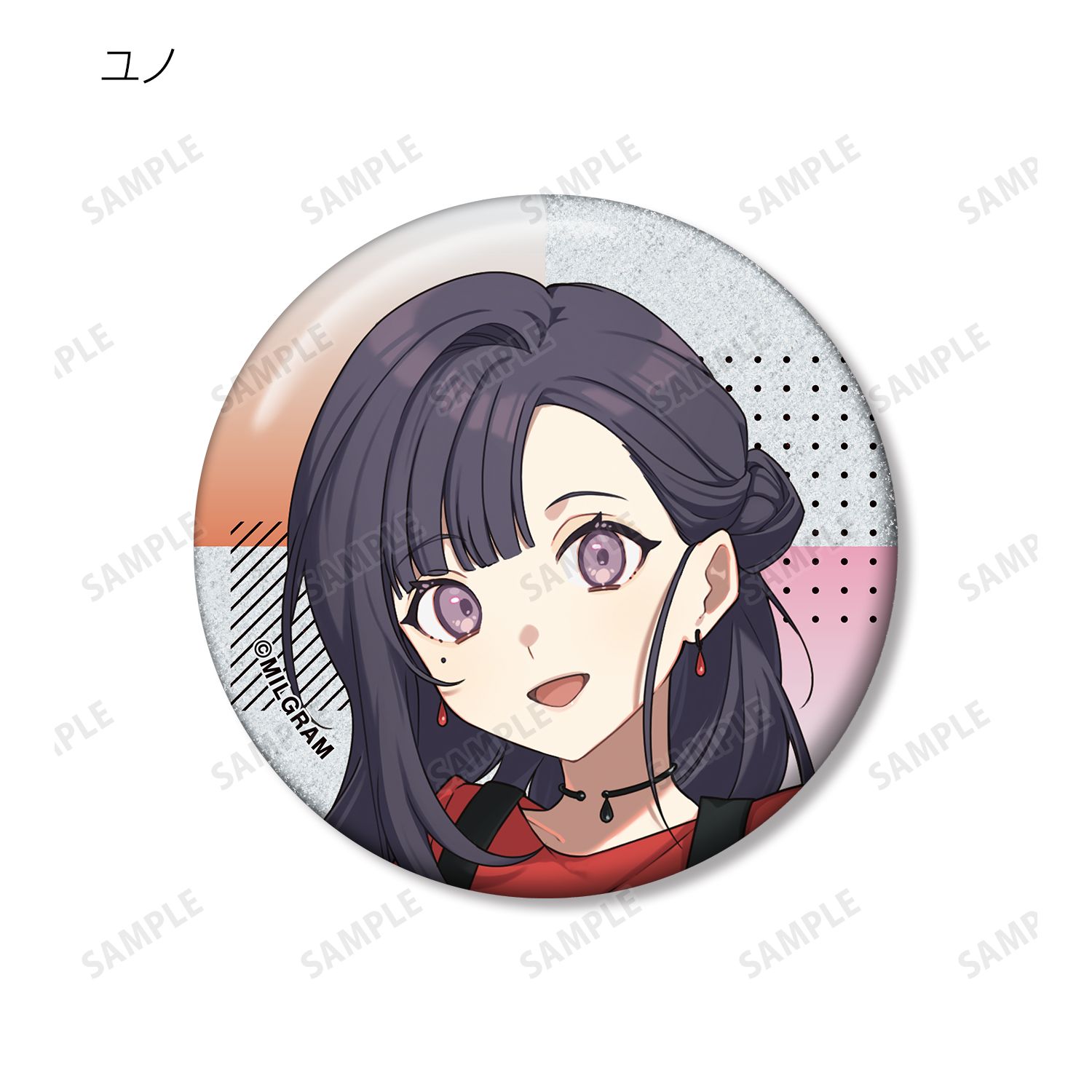 MILGRAM -ミルグラム- 描き下ろし 5th Anniversary ver. トレーディンググリッター缶バッジ(単位/単品) 画像 6 | AniSmile
