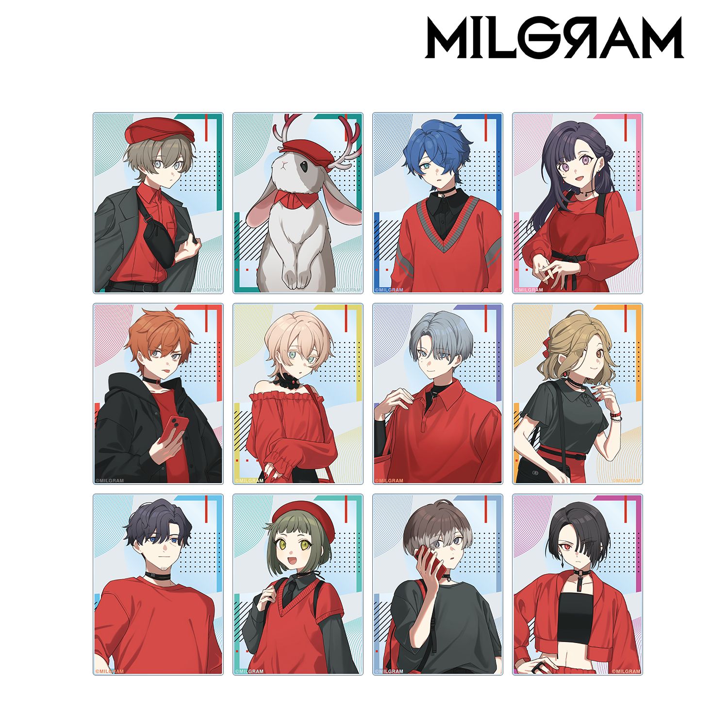 MILGRAM -ミルグラム- 描き下ろし 5th Anniversary ver. トレーディングアクリルカード(単位/単品) 画像 2 | AniSmile