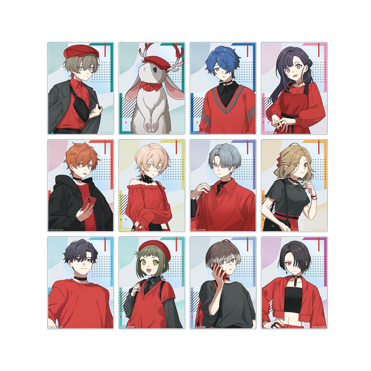 MILGRAM -ミルグラム- 描き下ろし 5th Anniversary ver. トレーディングアクリルカード(単位/単品) - 公式商品画像 | AniSmile