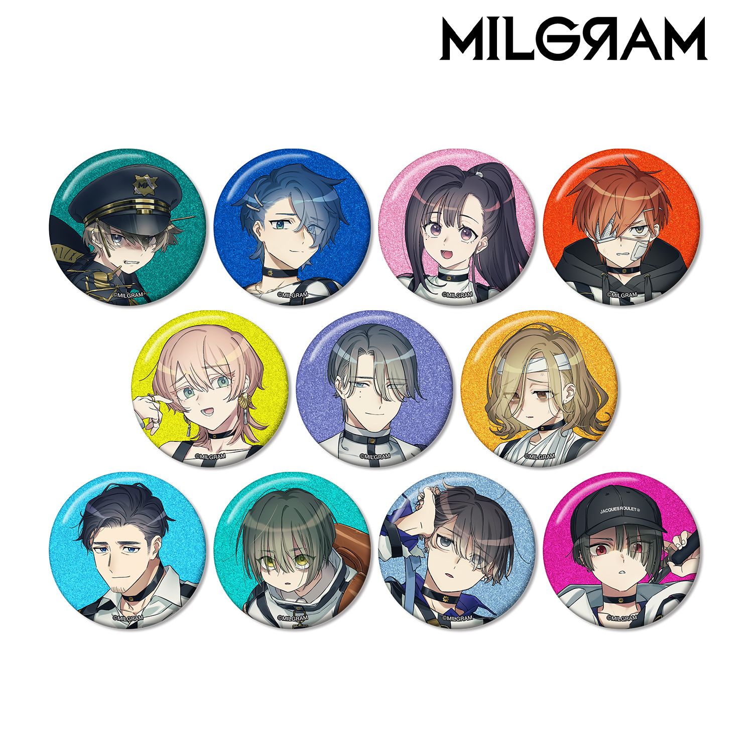MILGRAM -ミルグラム- トレーディンググリッター缶バッジ vol.2(単位/単品) 画像 2 | AniSmile