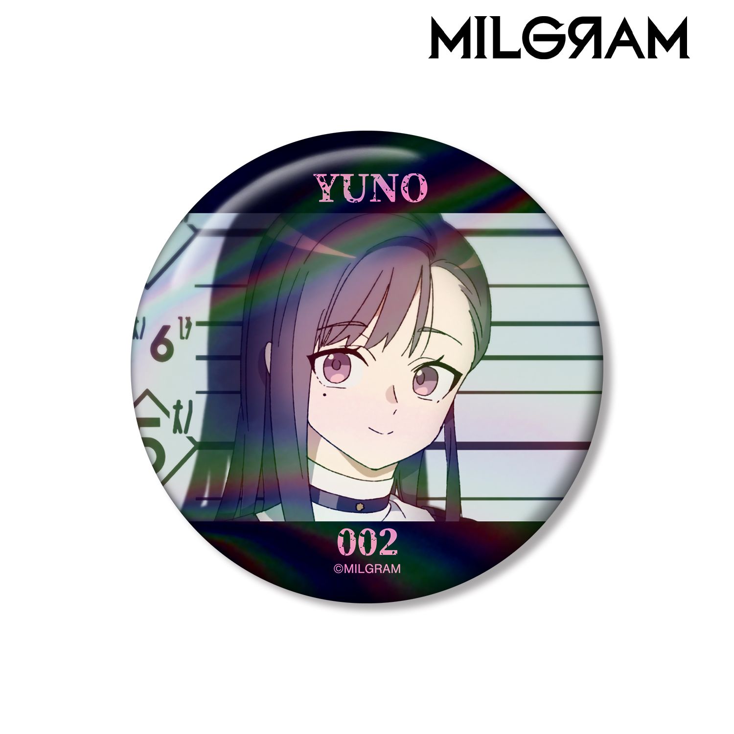 MILGRAM -ミルグラム- ユノ オーロラ缶バッジ 画像 2 | AniSmile