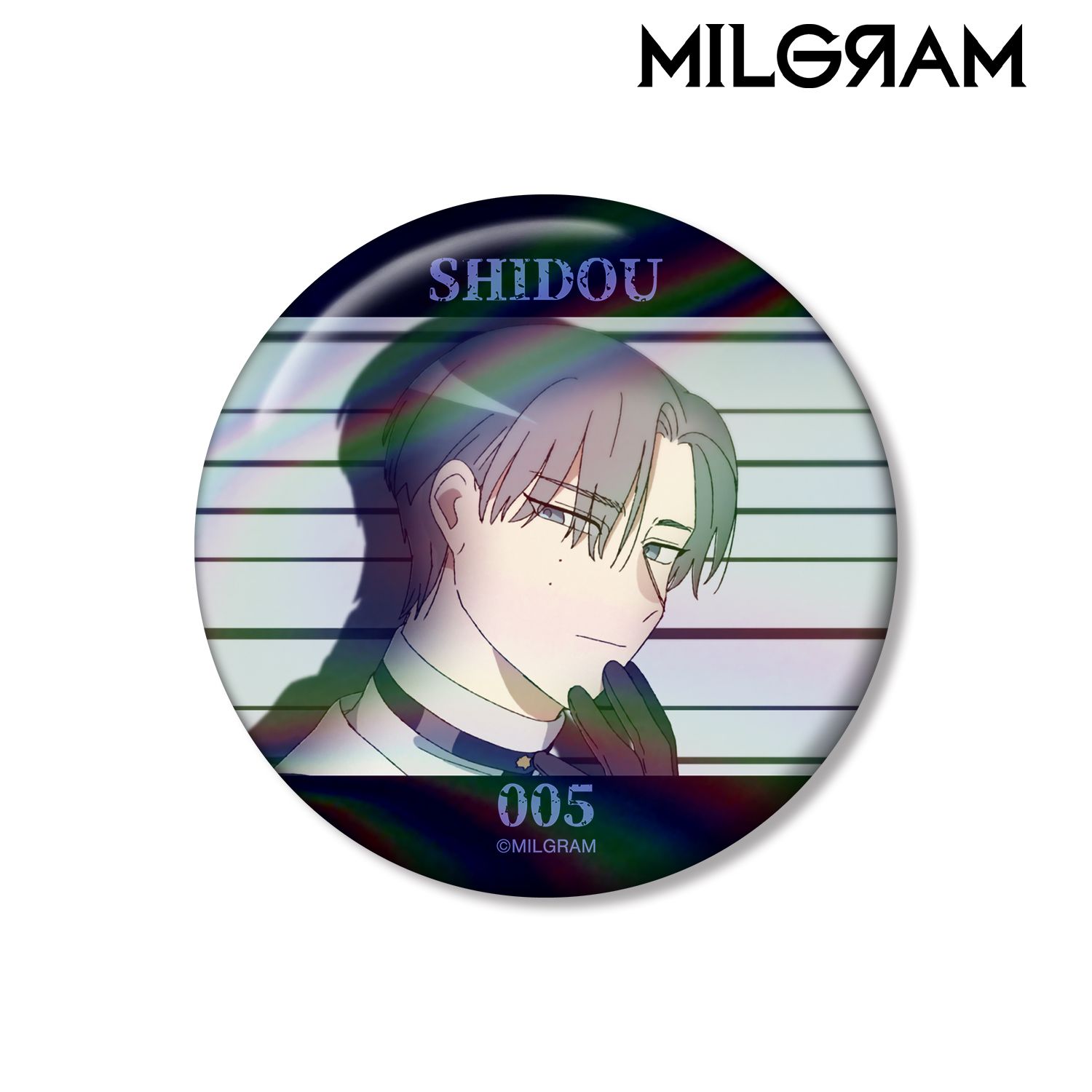 MILGRAM -ミルグラム- シドウ オーロラ缶バッジ 画像 2 | AniSmile