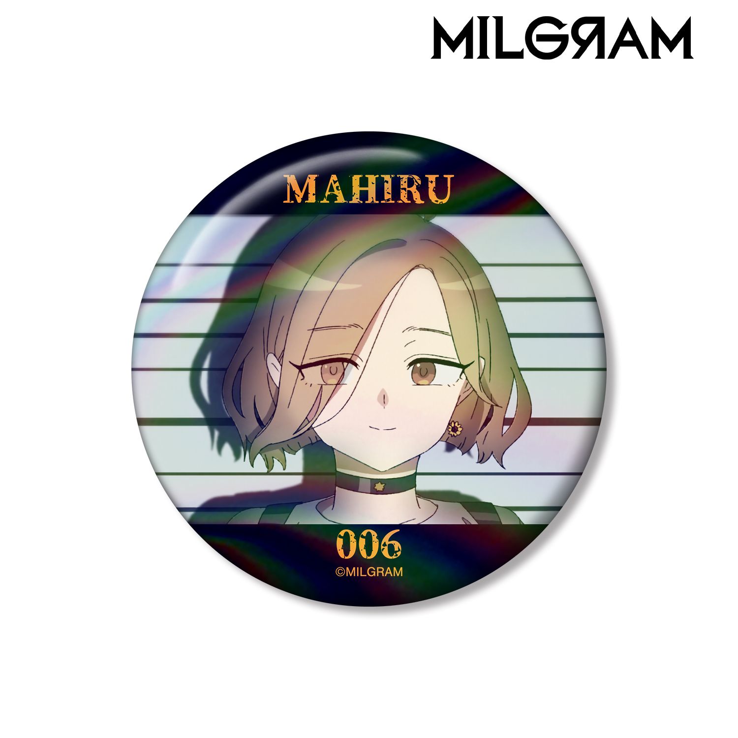 MILGRAM -ミルグラム- マヒル オーロラ缶バッジ 画像 2 | AniSmile
