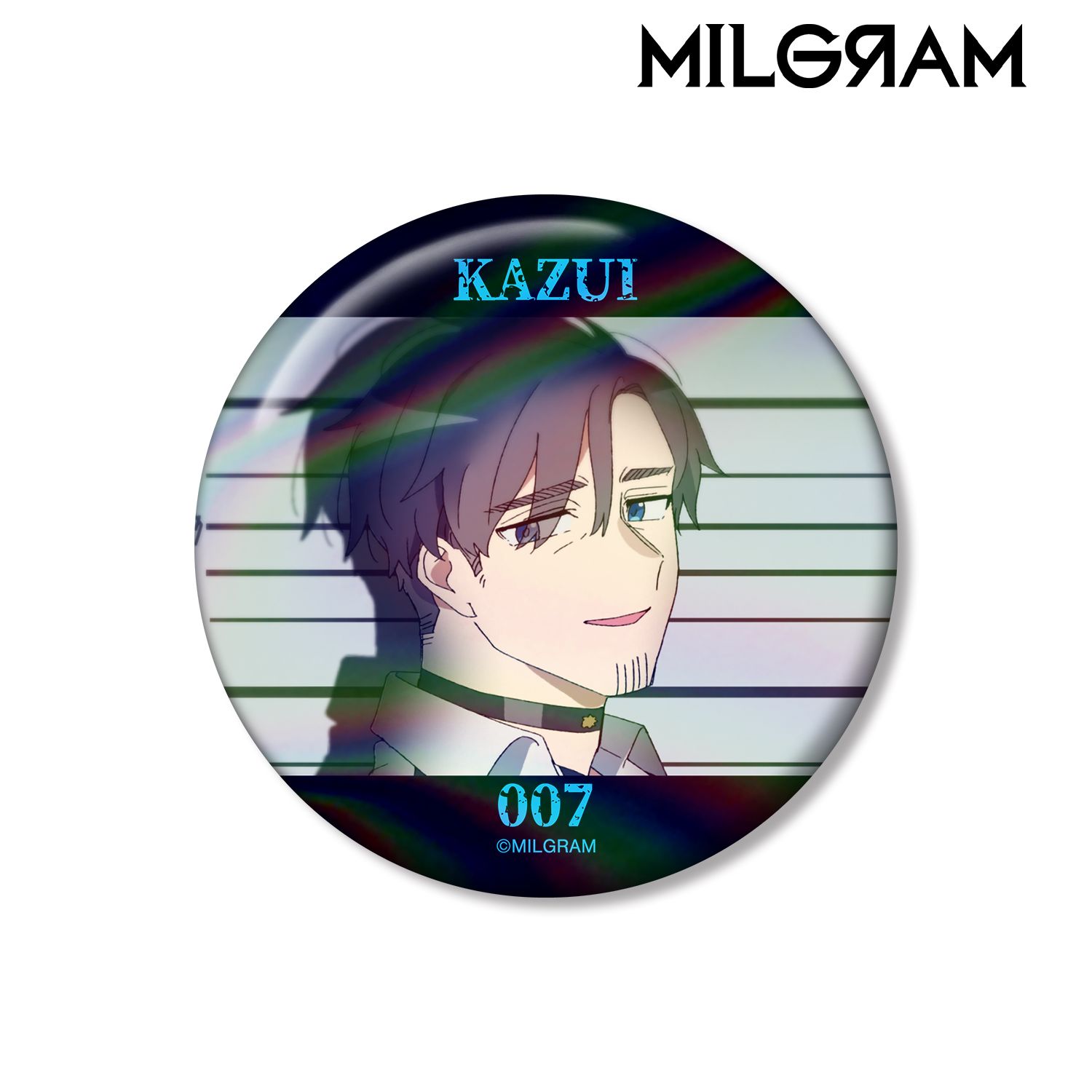 MILGRAM -ミルグラム- カズイ オーロラ缶バッジ 画像 2 | AniSmile