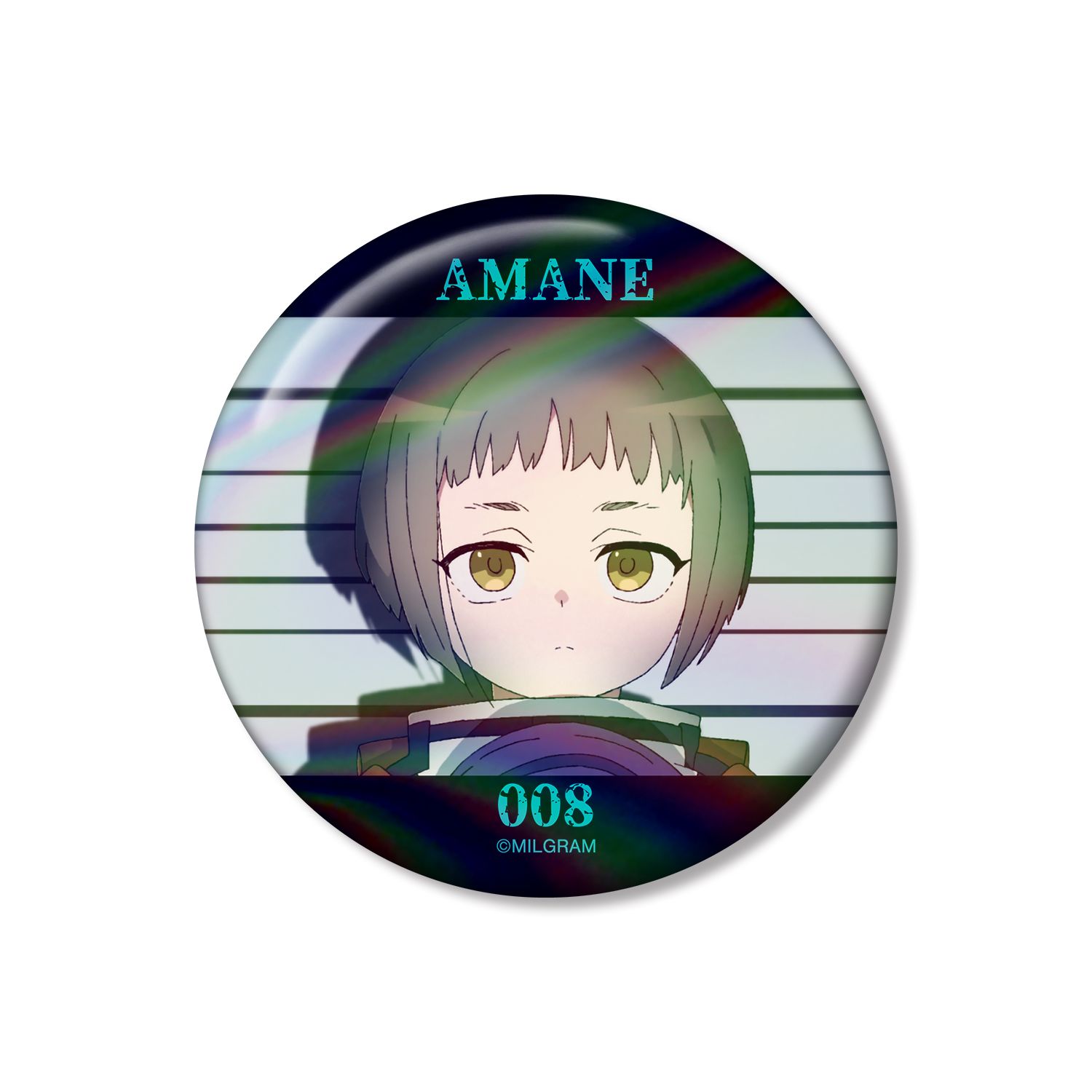MILGRAM -ミルグラム- アマネ オーロラ缶バッジ - 公式商品画像 | AniSmile