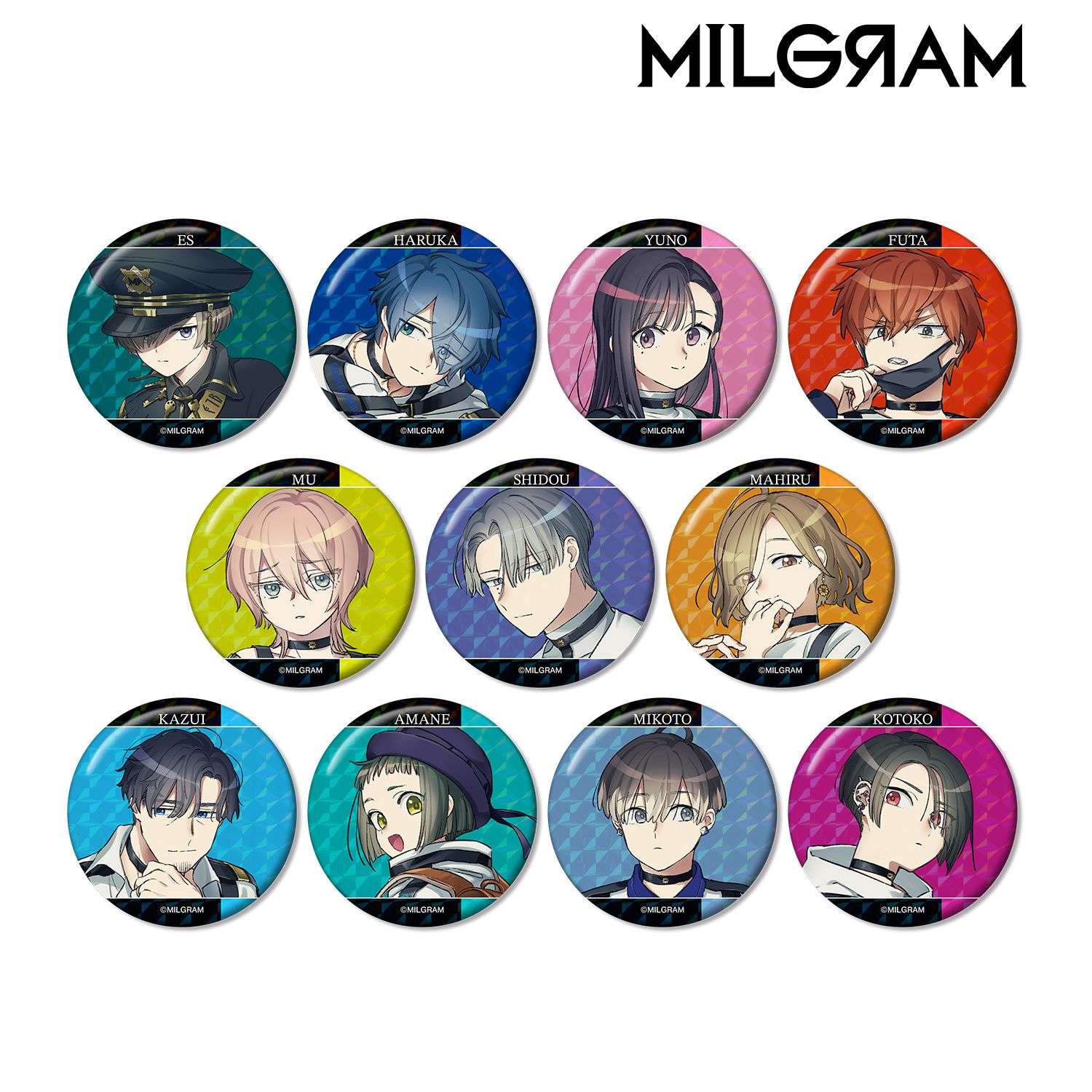 MILGRAM -ミルグラム- トレーディングホログラム缶バッジ(単位/単品) 画像 3 | AniSmile