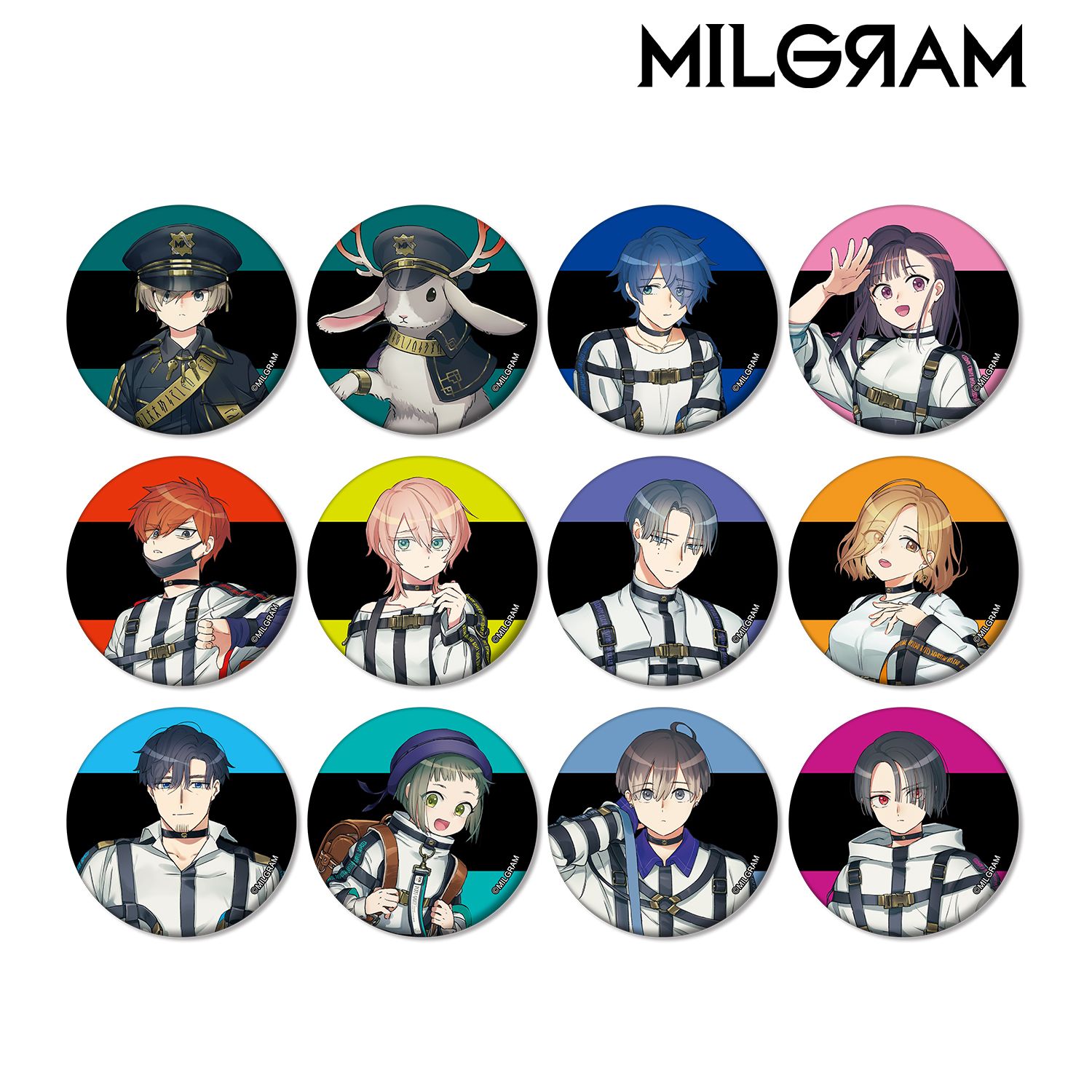 MILGRAM -ミルグラム- トレーディングマット缶バッジ(単位/単品) 画像 3 | AniSmile