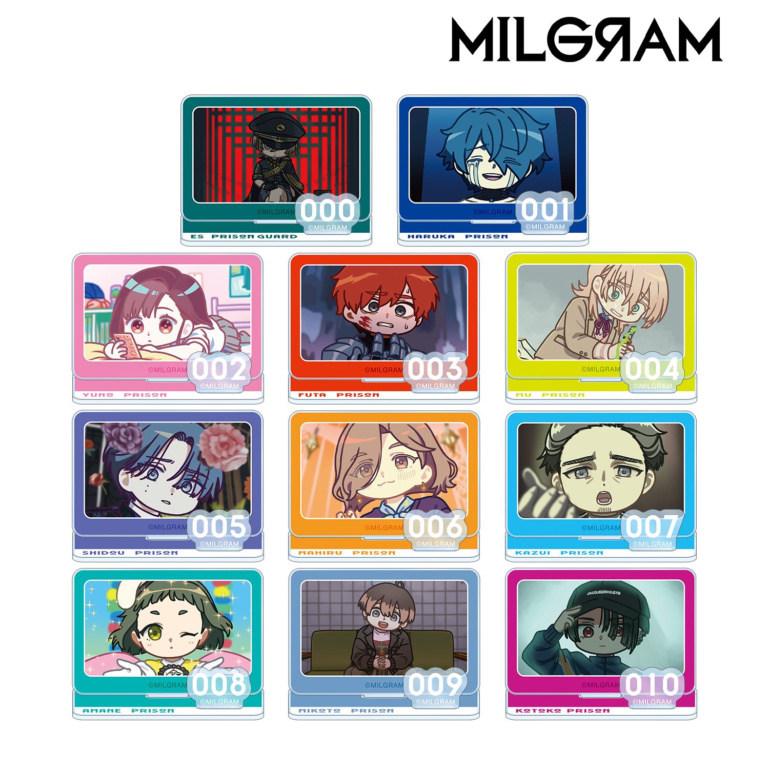 MILGRAM -ミルグラム- 第一審 トレーディング ゆるコマ パーツ付きアクリルスタンド(単位/単品) 画像 3 | AniSmile