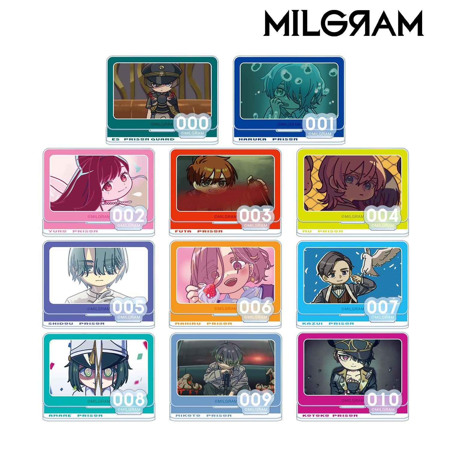 MILGRAM -ミルグラム- 第二審 トレーディング ゆるコマ パーツ付きアクリルスタンド(単位/単品) 画像 2 | AniSmile