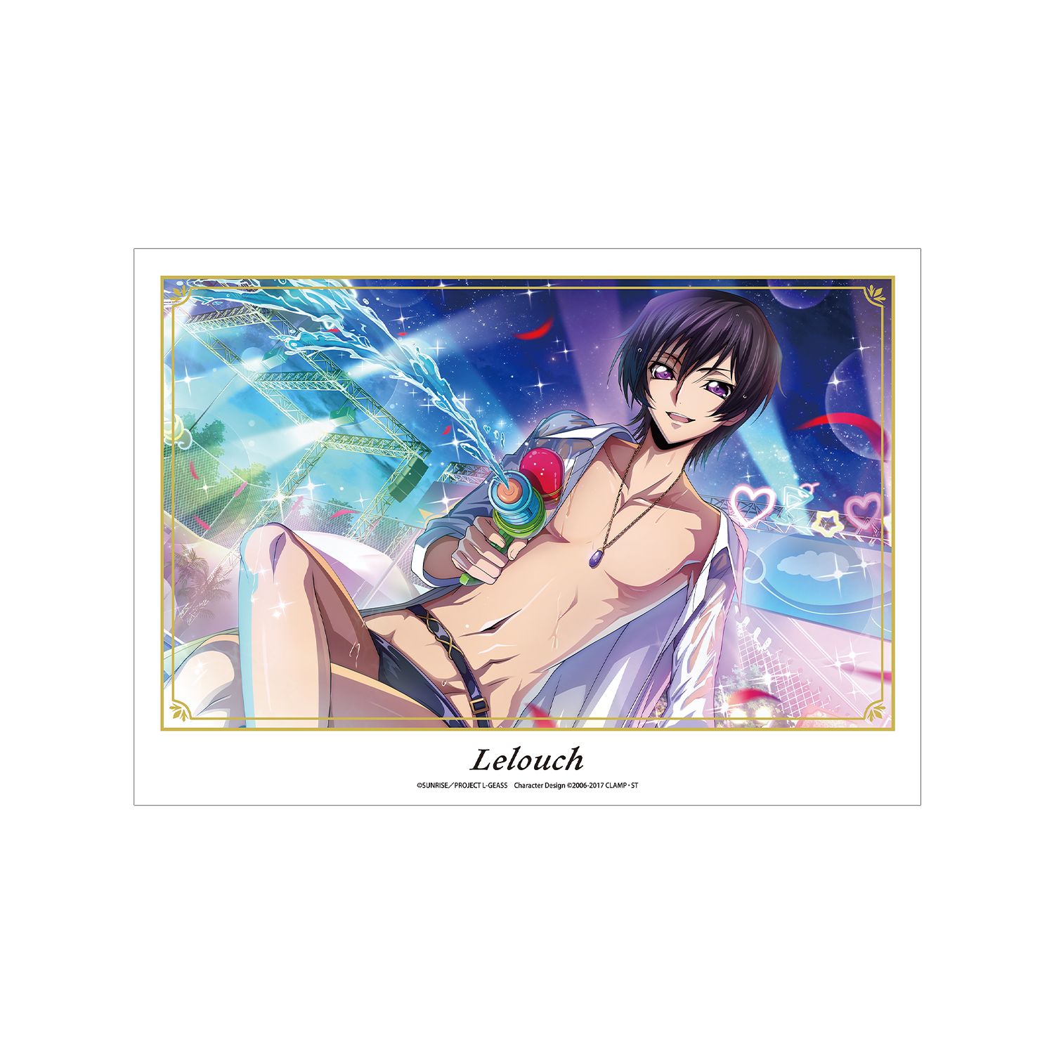 コードギアス 反逆のルルーシュ ロストストーリーズ 【夏のナイトバカンス】ルルーシュ A3マット加工ポスター - 公式商品画像 | AniSmile