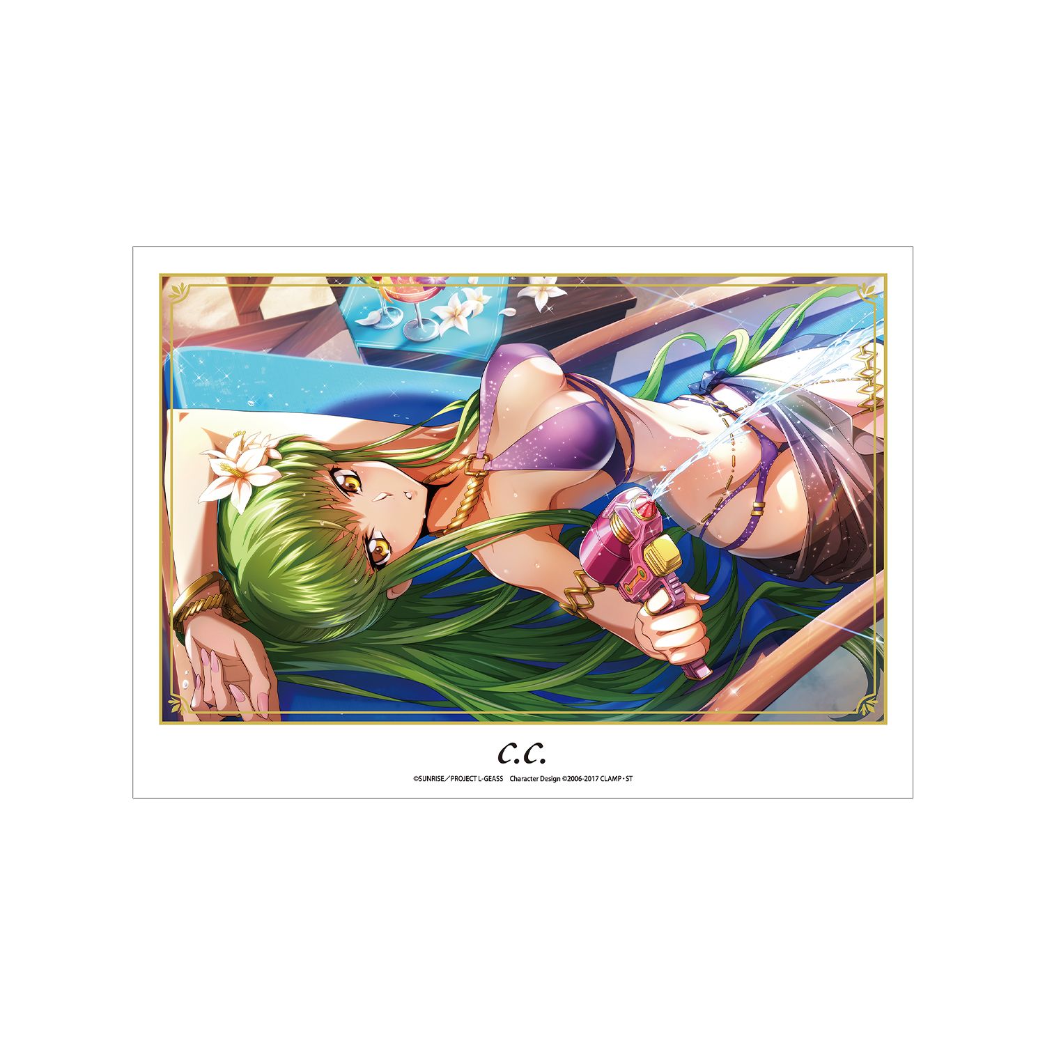 コードギアス 反逆のルルーシュ ロストストーリーズ 【神秘的な夏の装い】C.C. A3マット加工ポスター - 公式商品画像 | AniSmile
