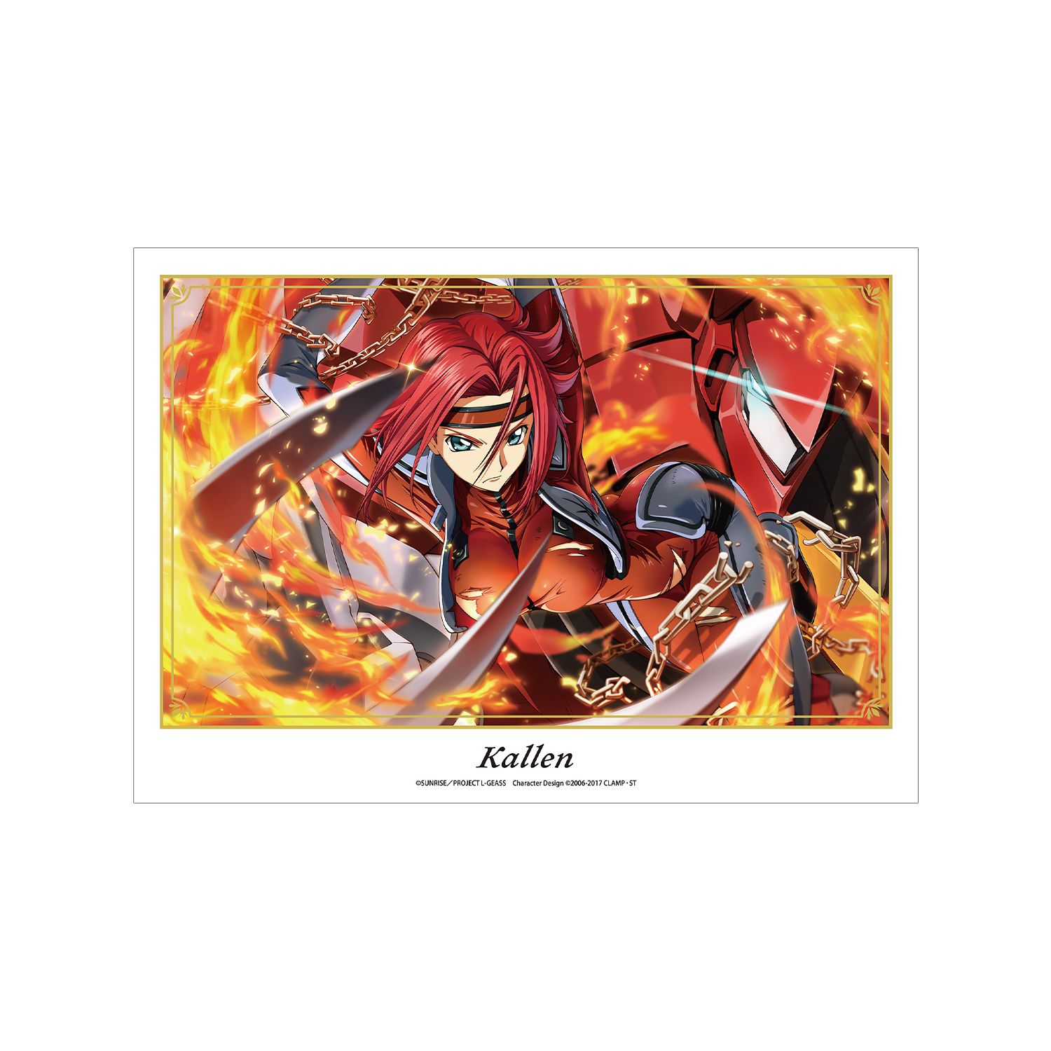 コードギアス 反逆のルルーシュ ロストストーリーズ 【紅蓮舞う】カレン A3マット加工ポスター - 公式商品画像 | AniSmile