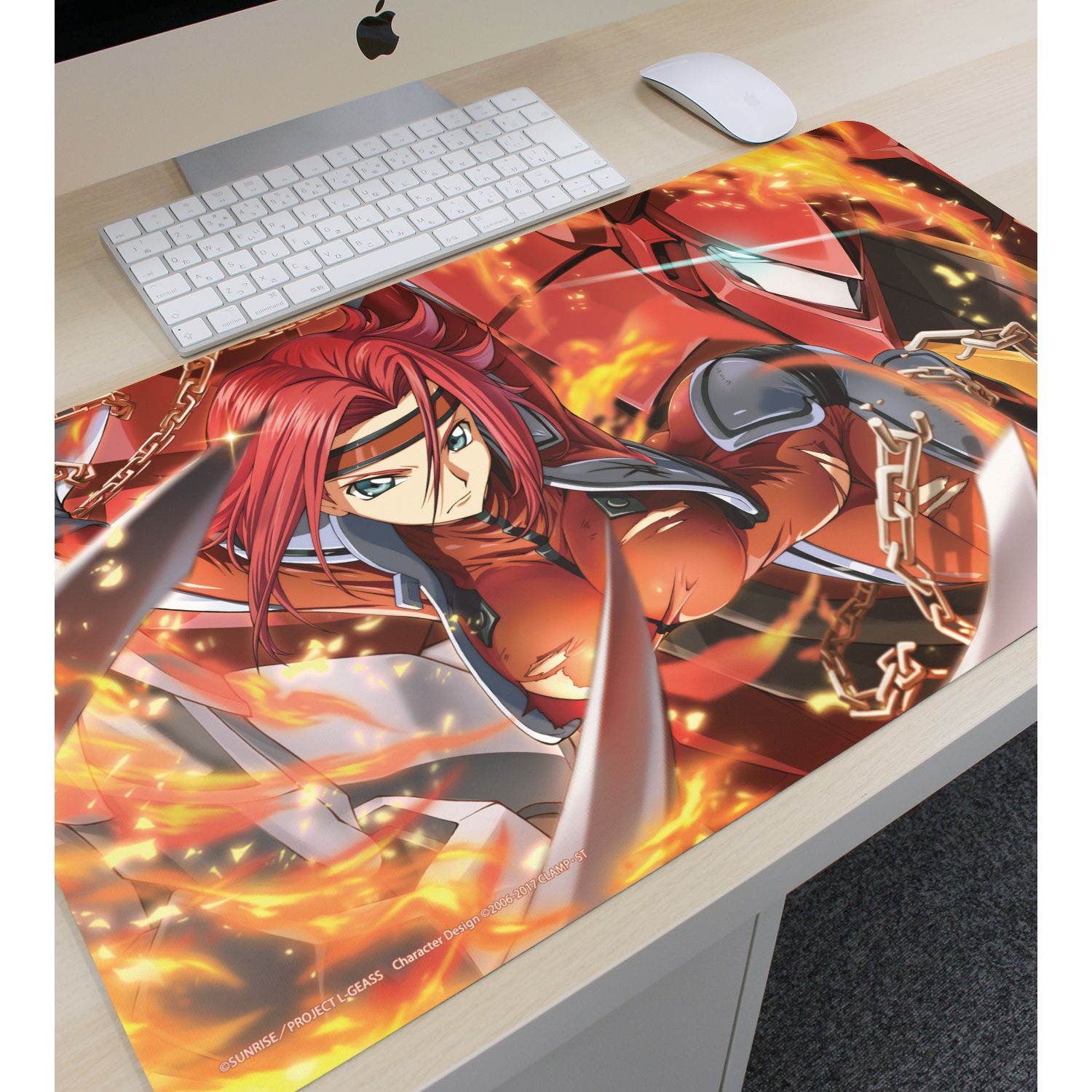 コードギアス 反逆のルルーシュ ロストストーリーズ 【紅蓮舞う】カレン マルチデスクマット 画像 3 | AniSmile