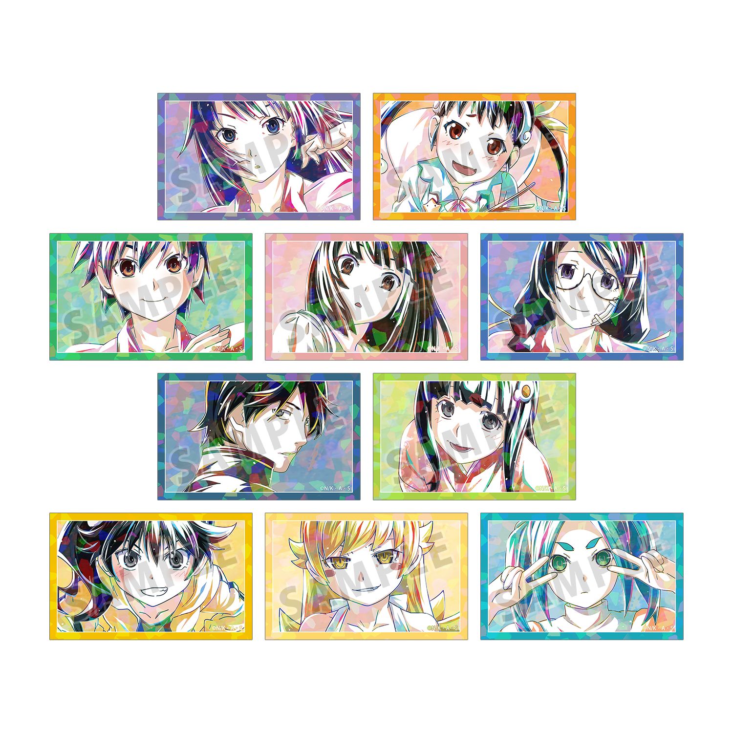 〈物語〉シリーズ トレーディング Ani-Art ホログラムイラストカード(単位/単品) - 公式商品画像 | AniSmile
