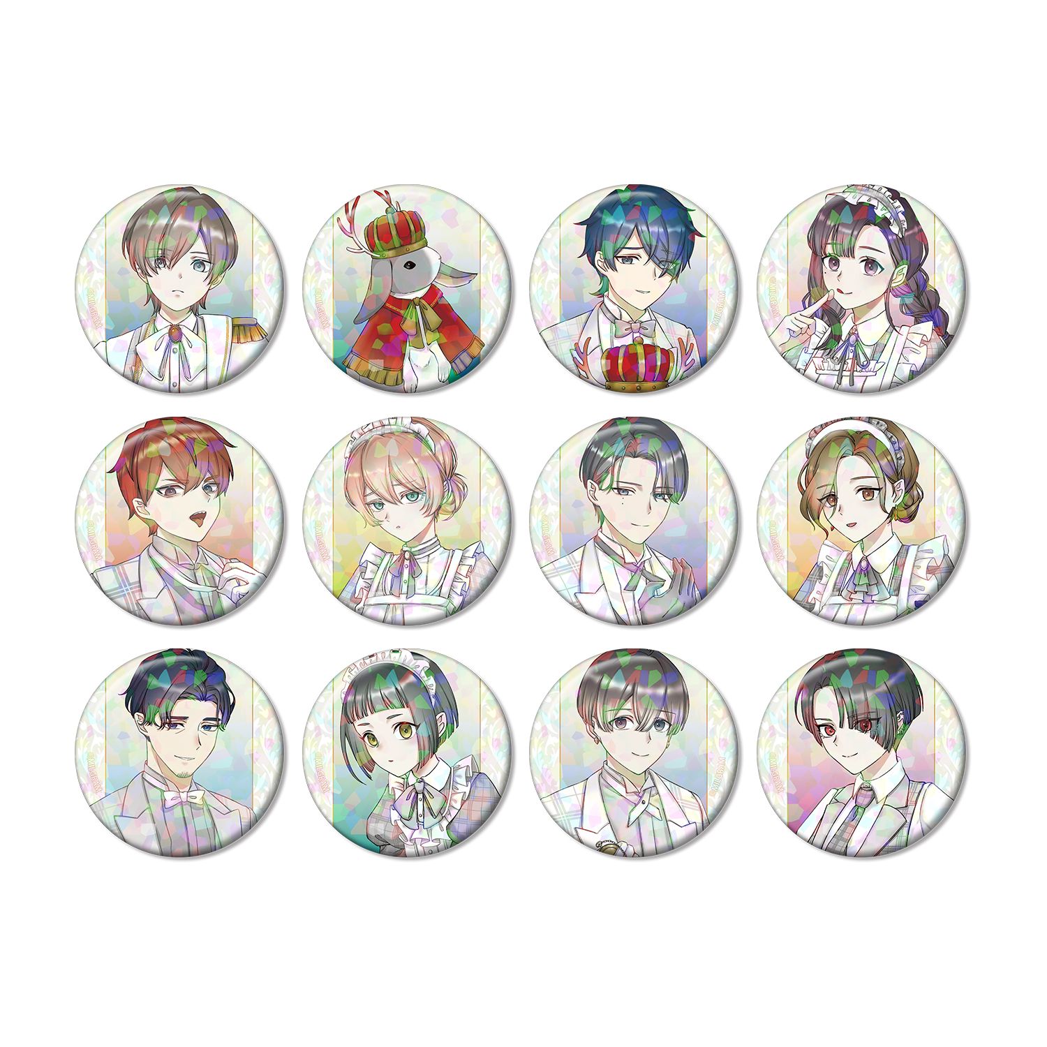MILGRAM -ミルグラム- 描き下ろし 6th Anniversary ver. トレーディングホログラム缶バッジ(単位/単品) - 公式商品画像 | AniSmile