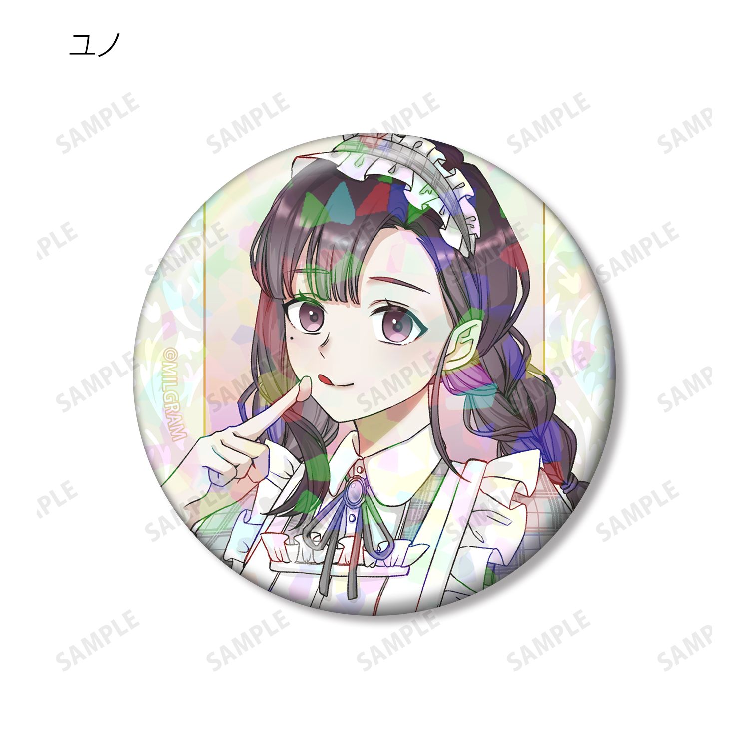 MILGRAM -ミルグラム- 描き下ろし 6th Anniversary ver. トレーディングホログラム缶バッジ(単位/単品) 画像 6 | AniSmile