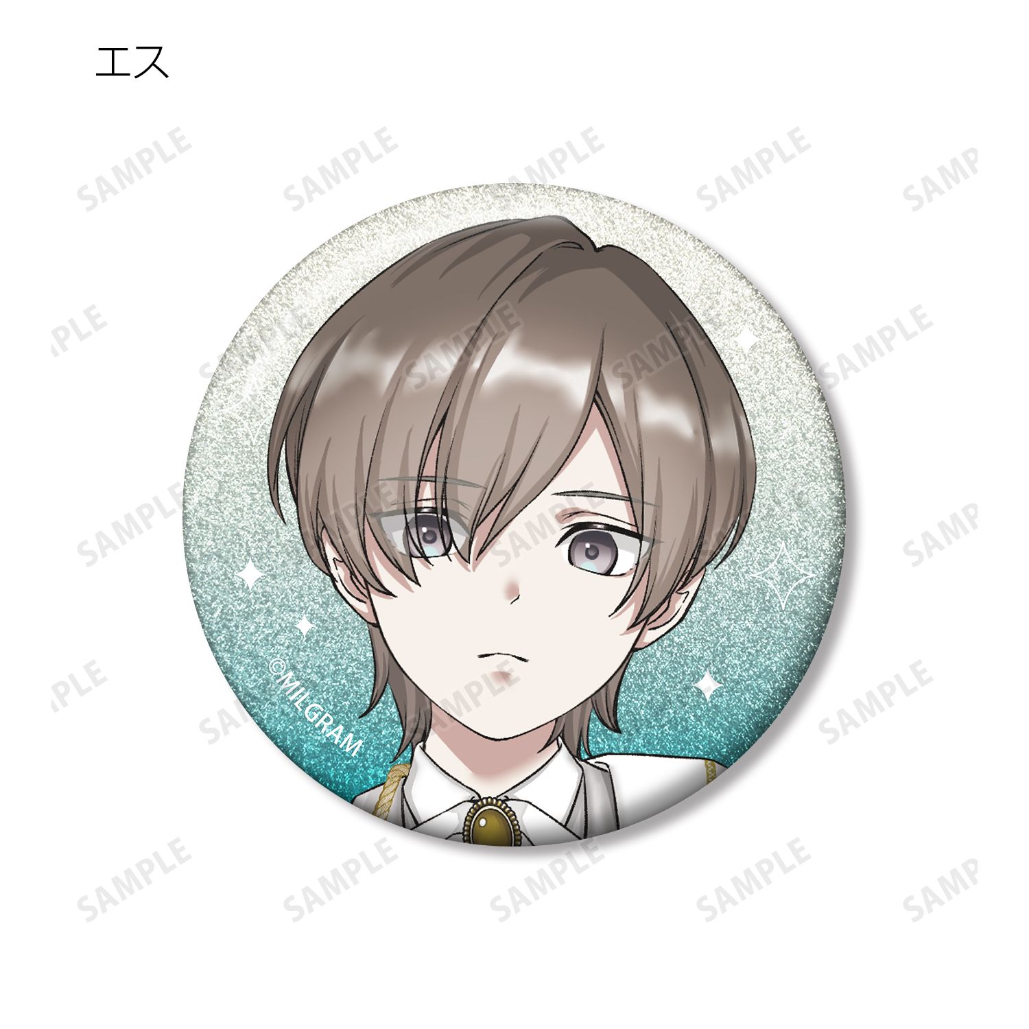 MILGRAM -ミルグラム- 描き下ろし 6th Anniversary ver. トレーディンググリッター缶バッジ(単位/単品) 画像 2 | AniSmile
