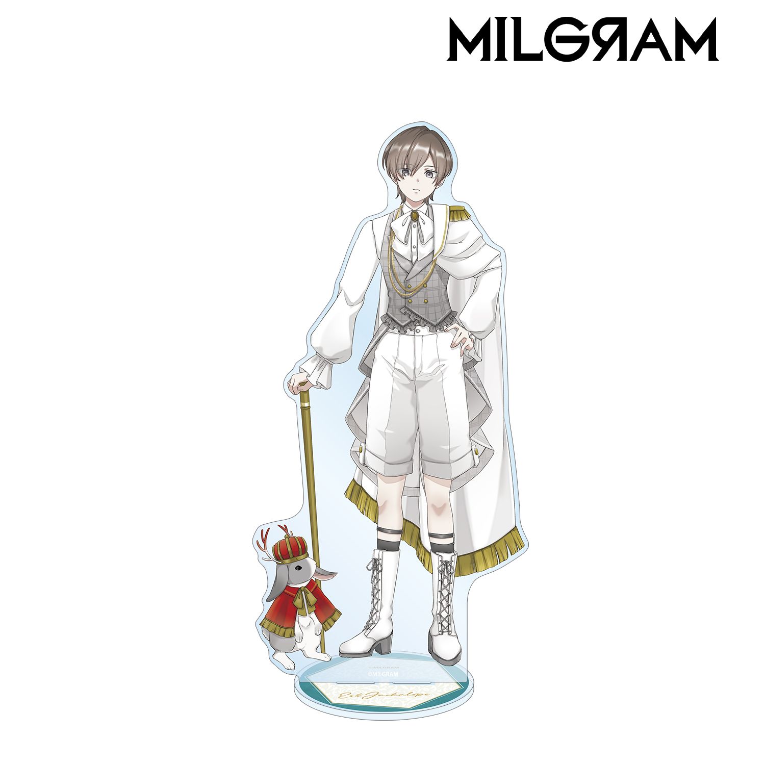 MILGRAM -ミルグラム- 描き下ろし エス&ジャッカロープ 6th Anniversary ver. 特大アクリルスタンド 画像 2 | AniSmile