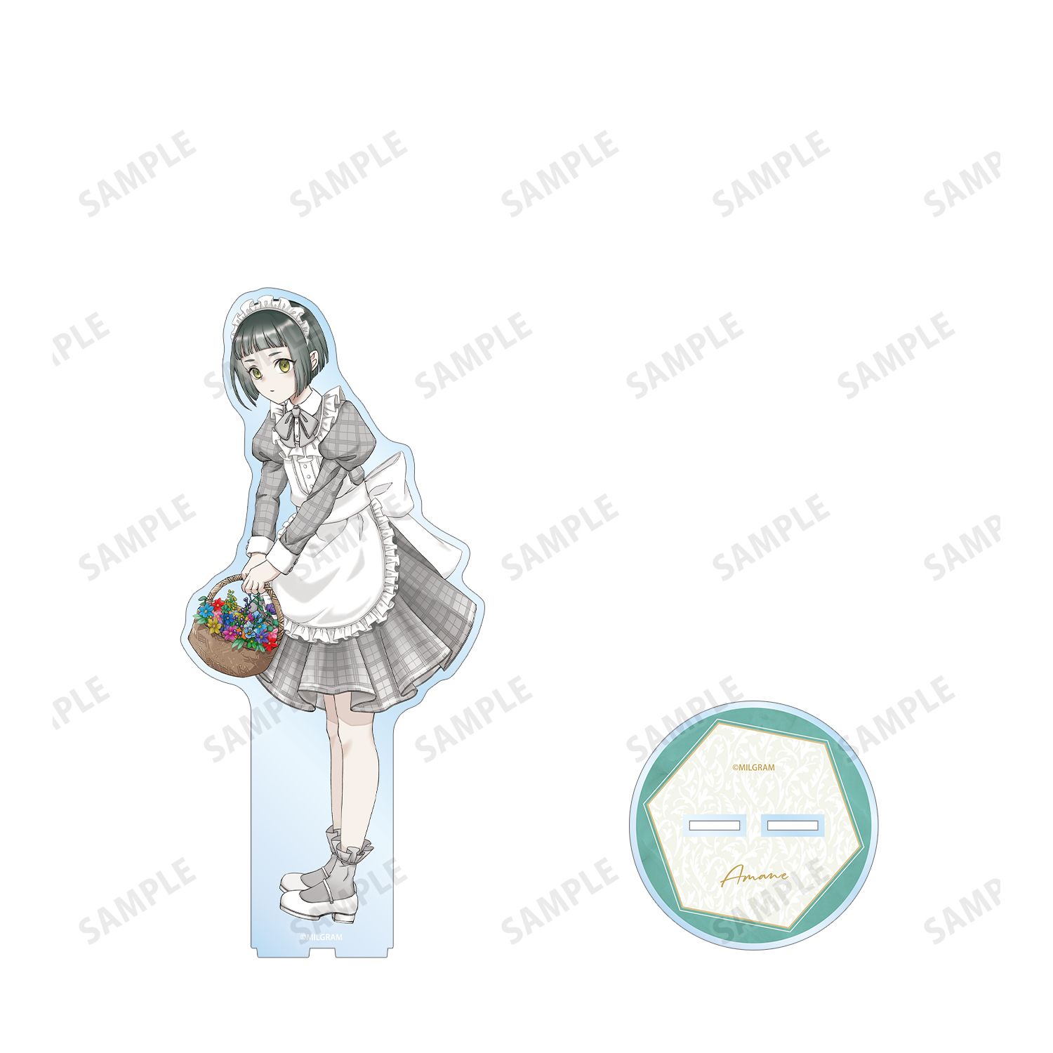 MILGRAM -ミルグラム- 描き下ろし アマネ 6th Anniversary ver. 特大アクリルスタンド 画像 3 | AniSmile