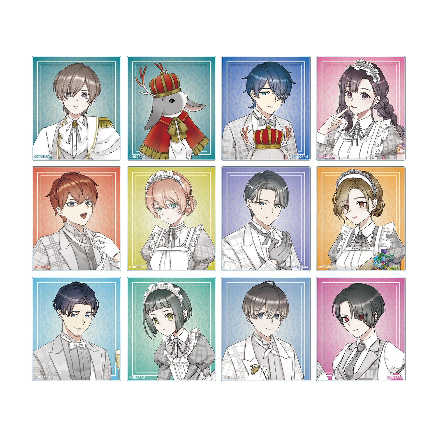 MILGRAM -ミルグラム- 描き下ろし 6th Anniversary ver. トレーディングアクリルカード(単位/単品) - 公式商品画像 | AniSmile
