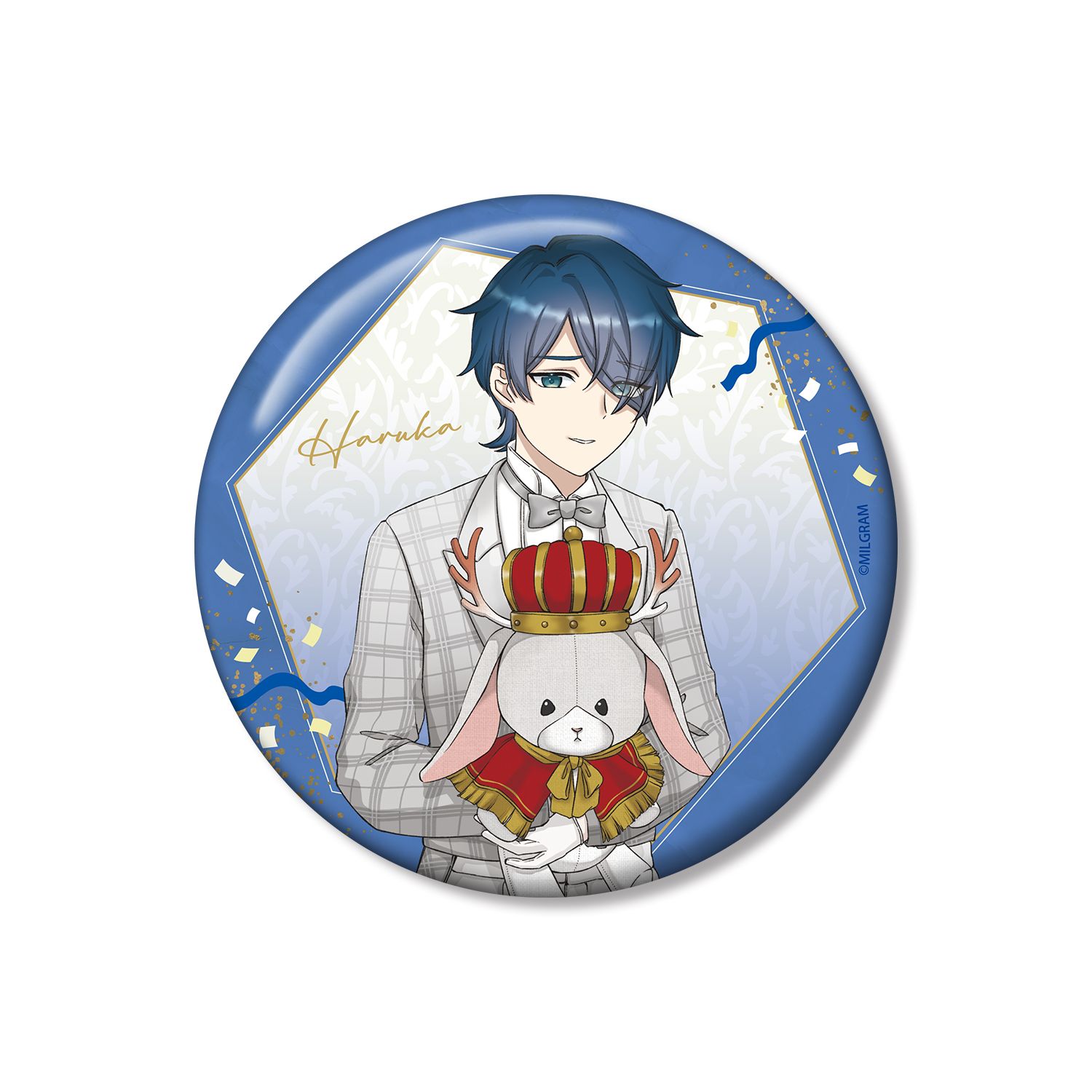 MILGRAM -ミルグラム- 描き下ろし ハルカ 6th Anniversary ver. 100mm缶バッジ - 公式商品画像 | AniSmile