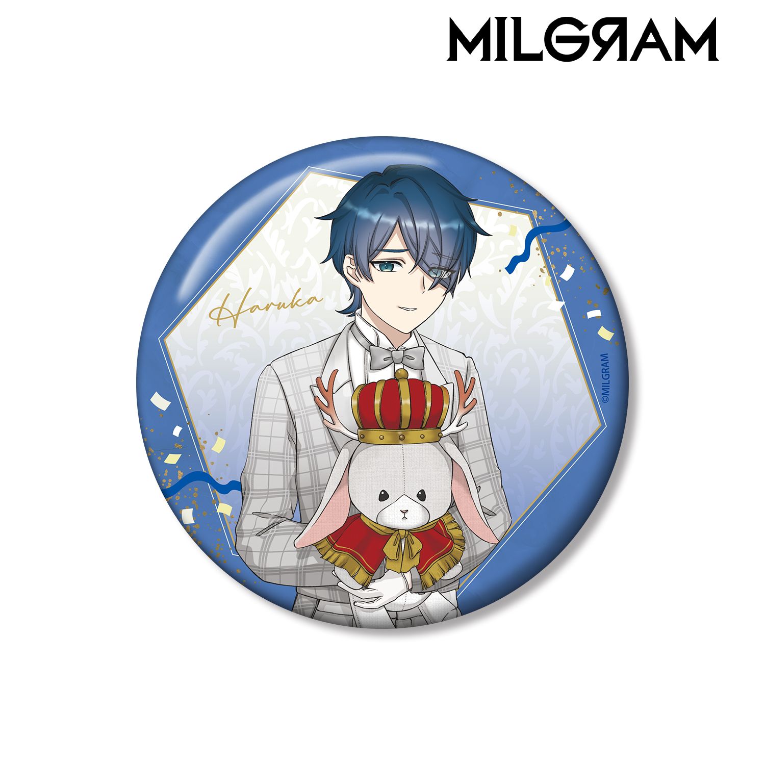 MILGRAM -ミルグラム- 描き下ろし ハルカ 6th Anniversary ver. 100mm缶バッジ 画像 2 | AniSmile