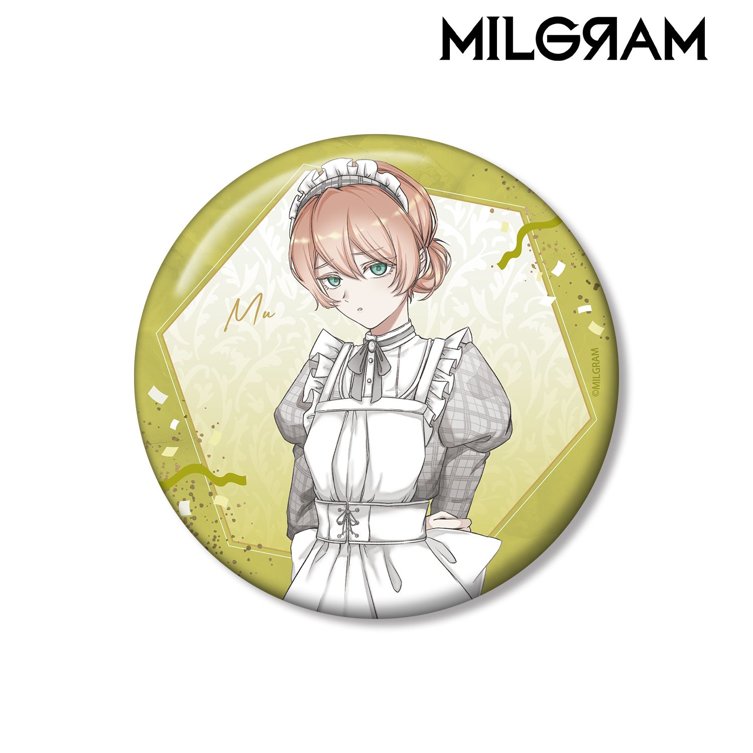 MILGRAM -ミルグラム- 描き下ろし ムウ 6th Anniversary ver. 100mm缶バッジ 画像 2 | AniSmile