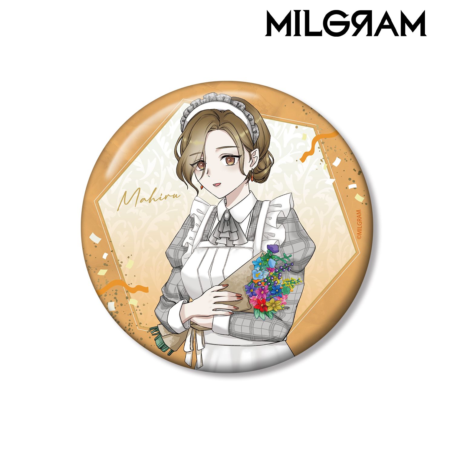MILGRAM -ミルグラム- 描き下ろし マヒル 6th Anniversary ver. 100mm缶バッジ 画像 2 | AniSmile