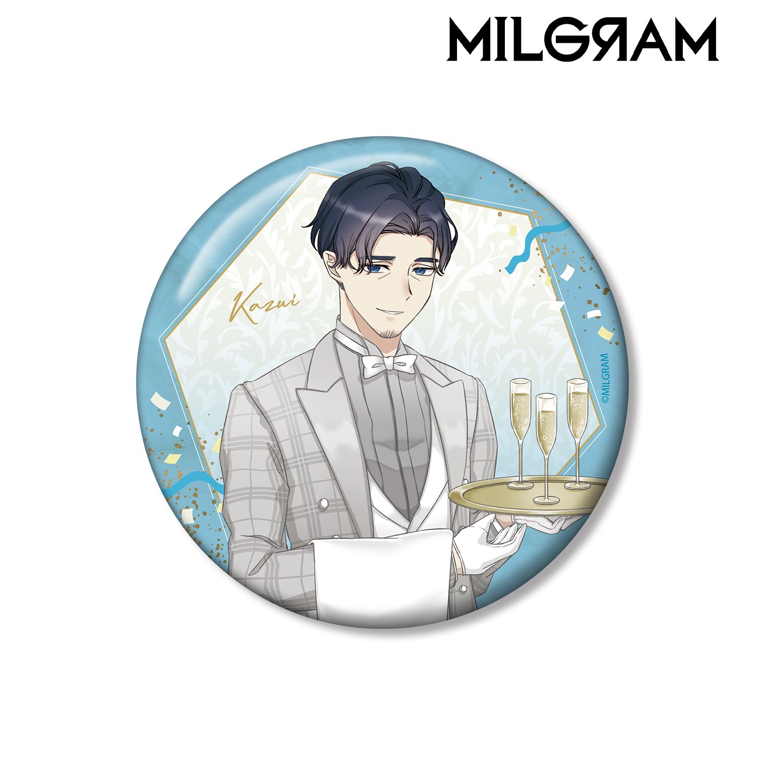 MILGRAM -ミルグラム- 描き下ろし カズイ 6th Anniversary ver. 100mm缶バッジ 画像 2 | AniSmile