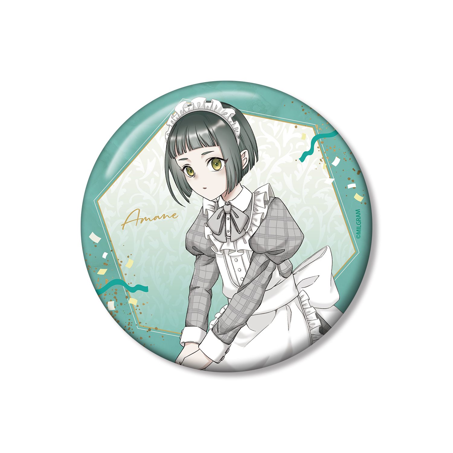 MILGRAM -ミルグラム- 描き下ろし アマネ 6th Anniversary ver. 100mm缶バッジ 画像 2 | AniSmile