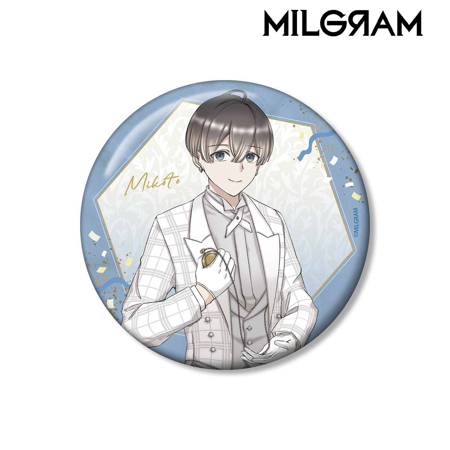 MILGRAM -ミルグラム- 描き下ろし ミコト 6th Anniversary ver. 100mm缶バッジ 画像 2 | AniSmile